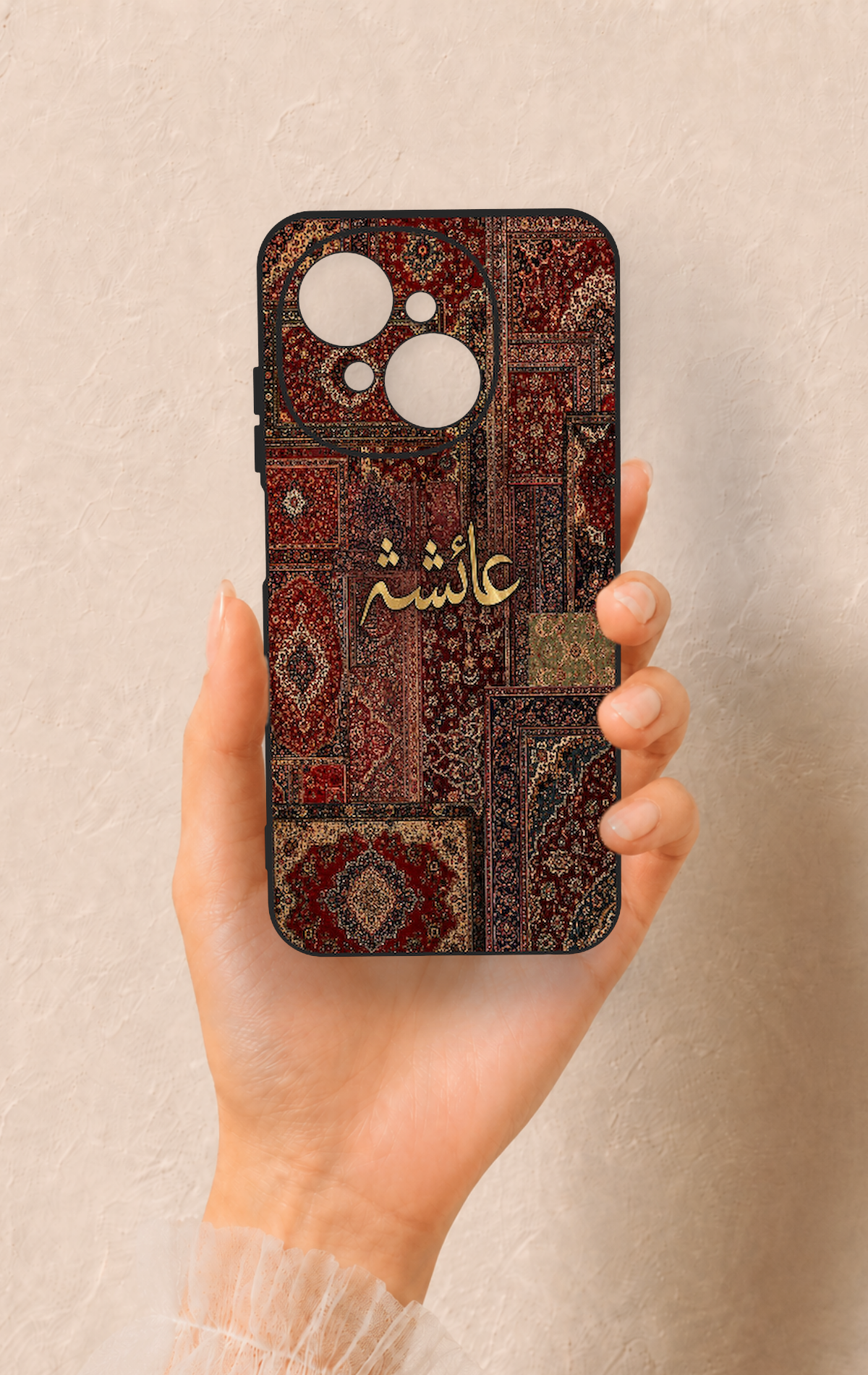 Tecno Spark Go1 Uyumlu Vintage Halı Desenli Silikon Kılıf