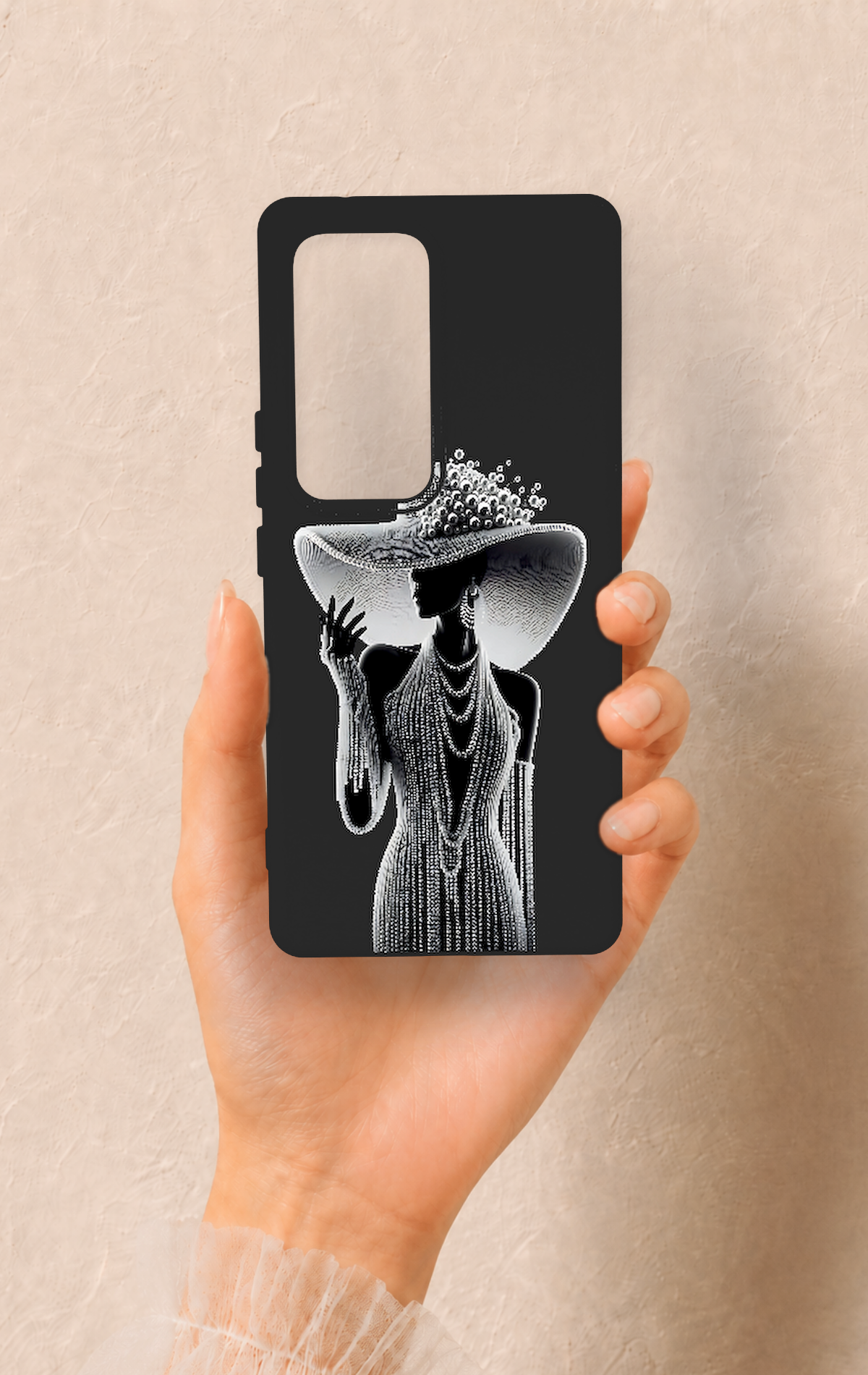 Vivo V30 Uyumlu Lady Desenli Silikon Kılıf