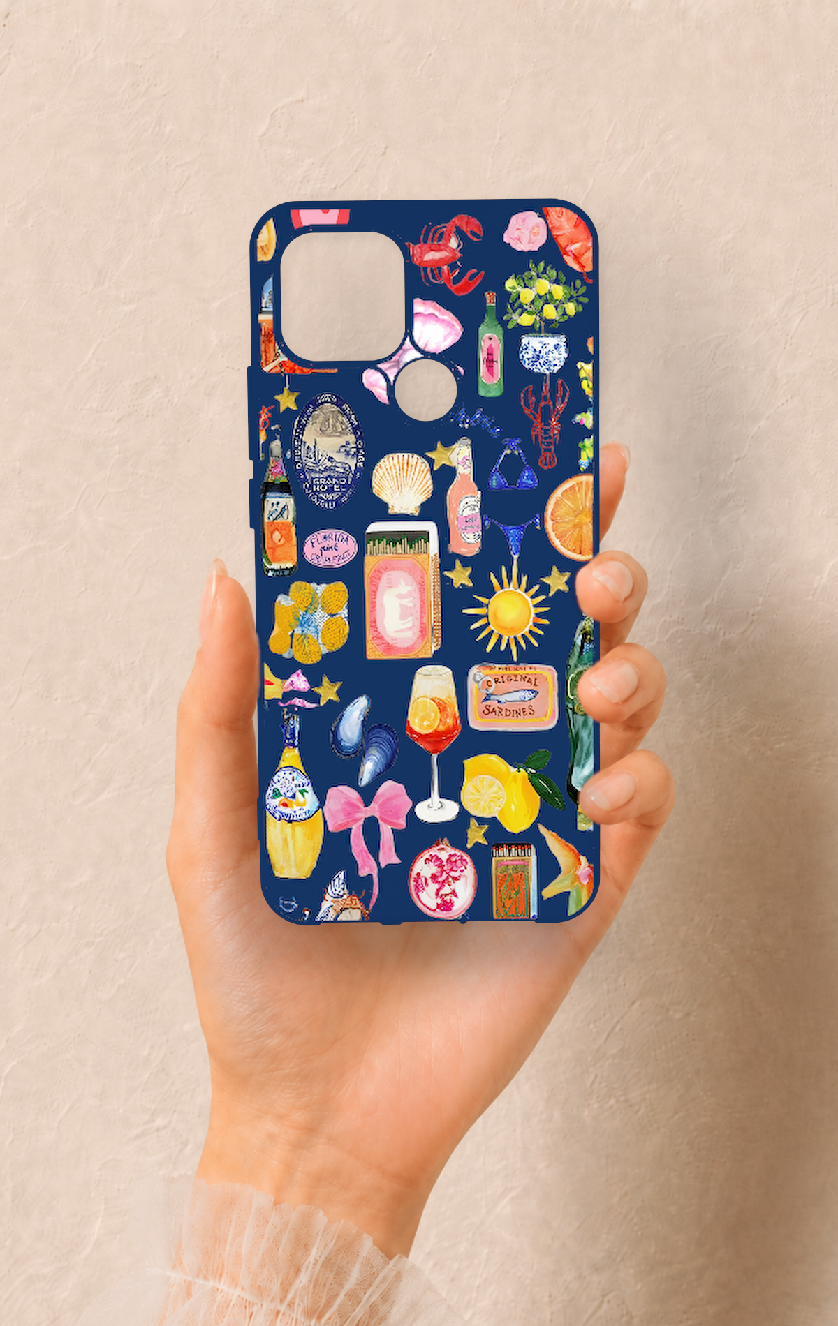 Oppo A15 Uyumlu Summer Desenli Silikon Kılıf
