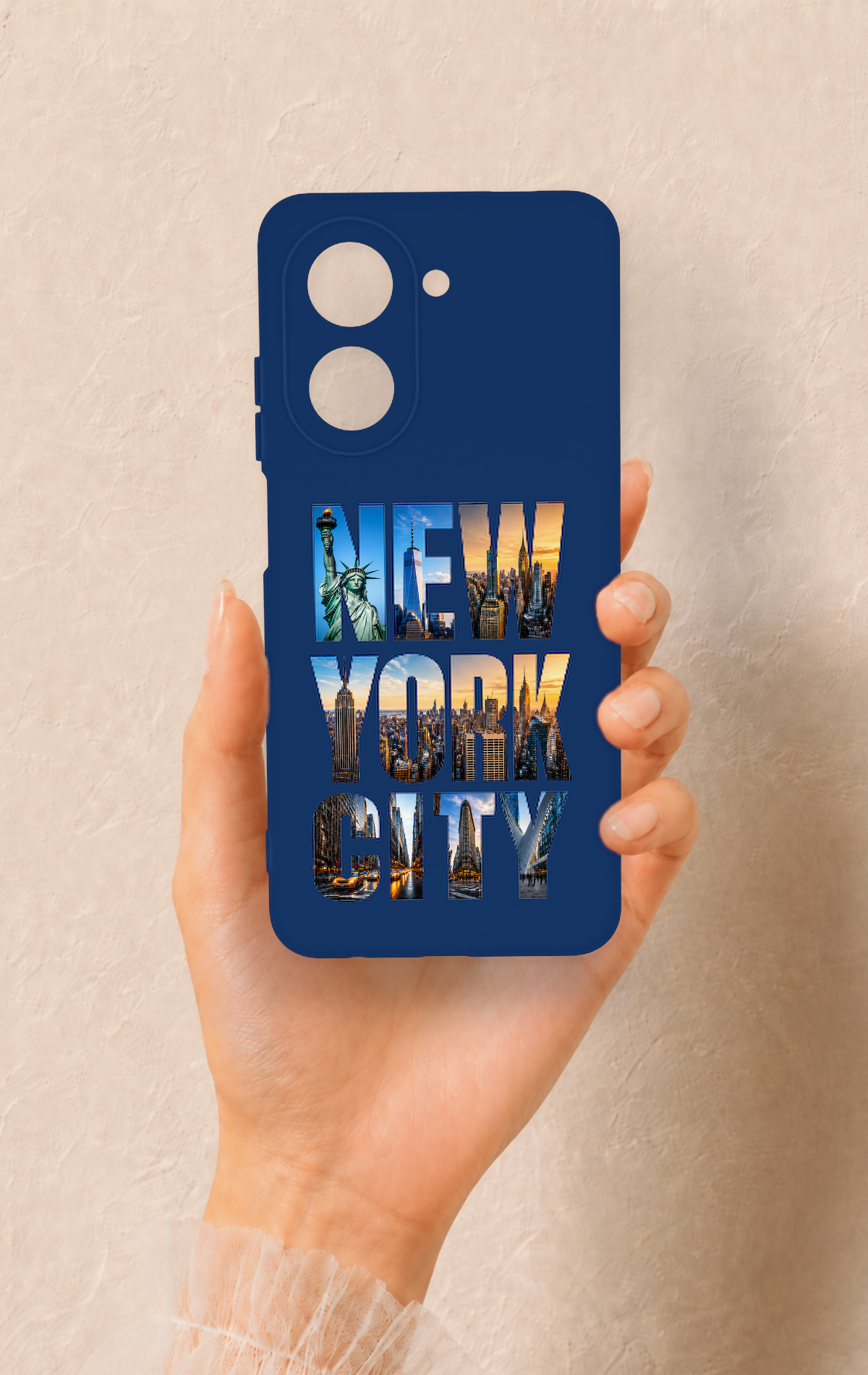 Redmi A5 Uyumlu New York City Desenli Silikon Kılıf