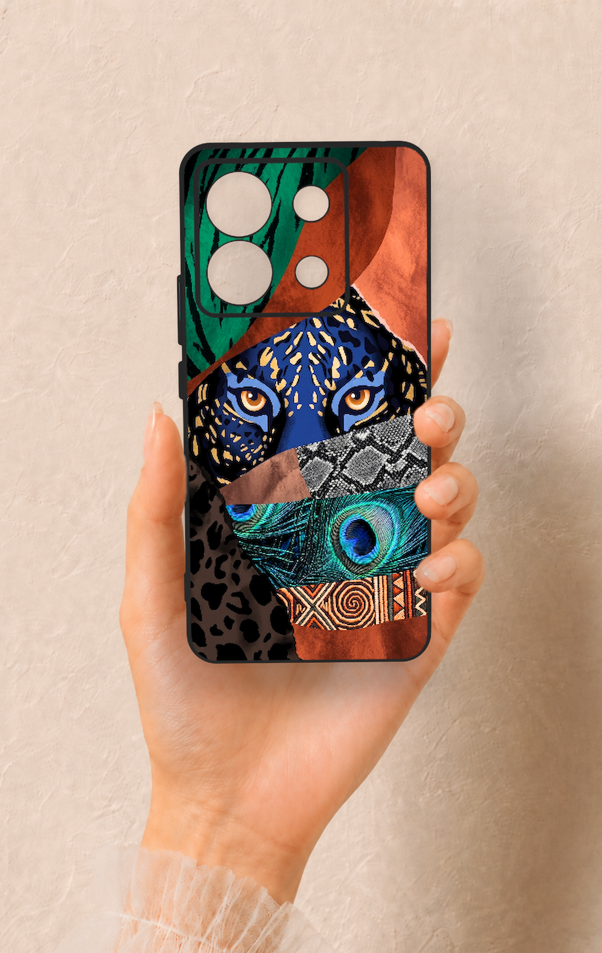 Redmi Note 13 Pro 5G Uyumlu Amazon Kaplan Desenli Silikon Kılıf