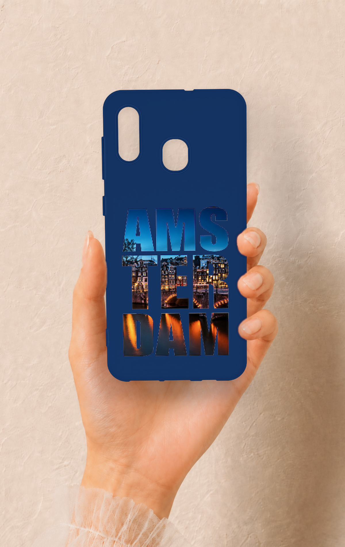 Samsung A20-A30 Uyumlu Amsterdam Desenli Silikon Kılıf