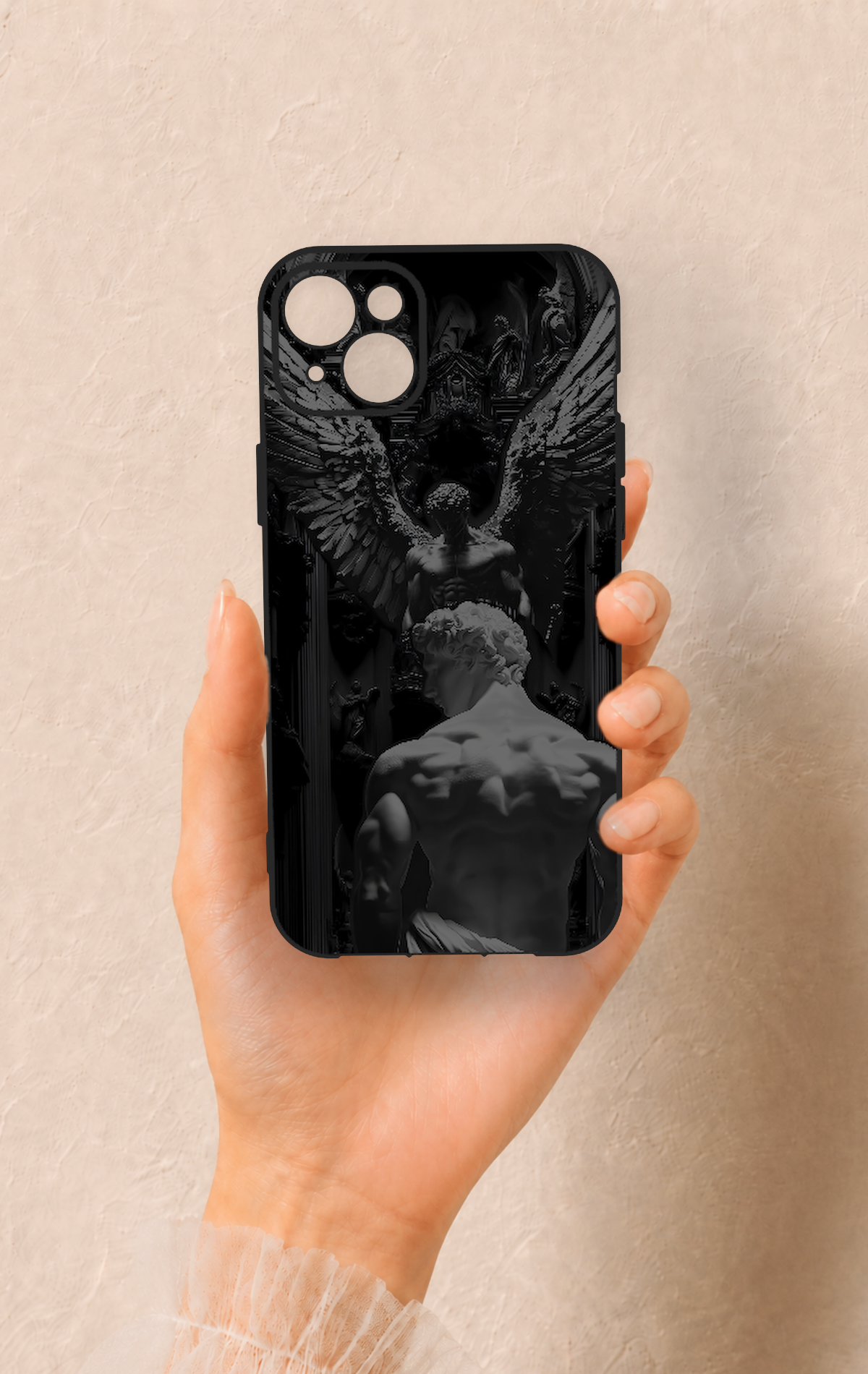 iPhone 14 Plus/15 Plus Uyumlu Icarus Desenli Silikon Kılıf
