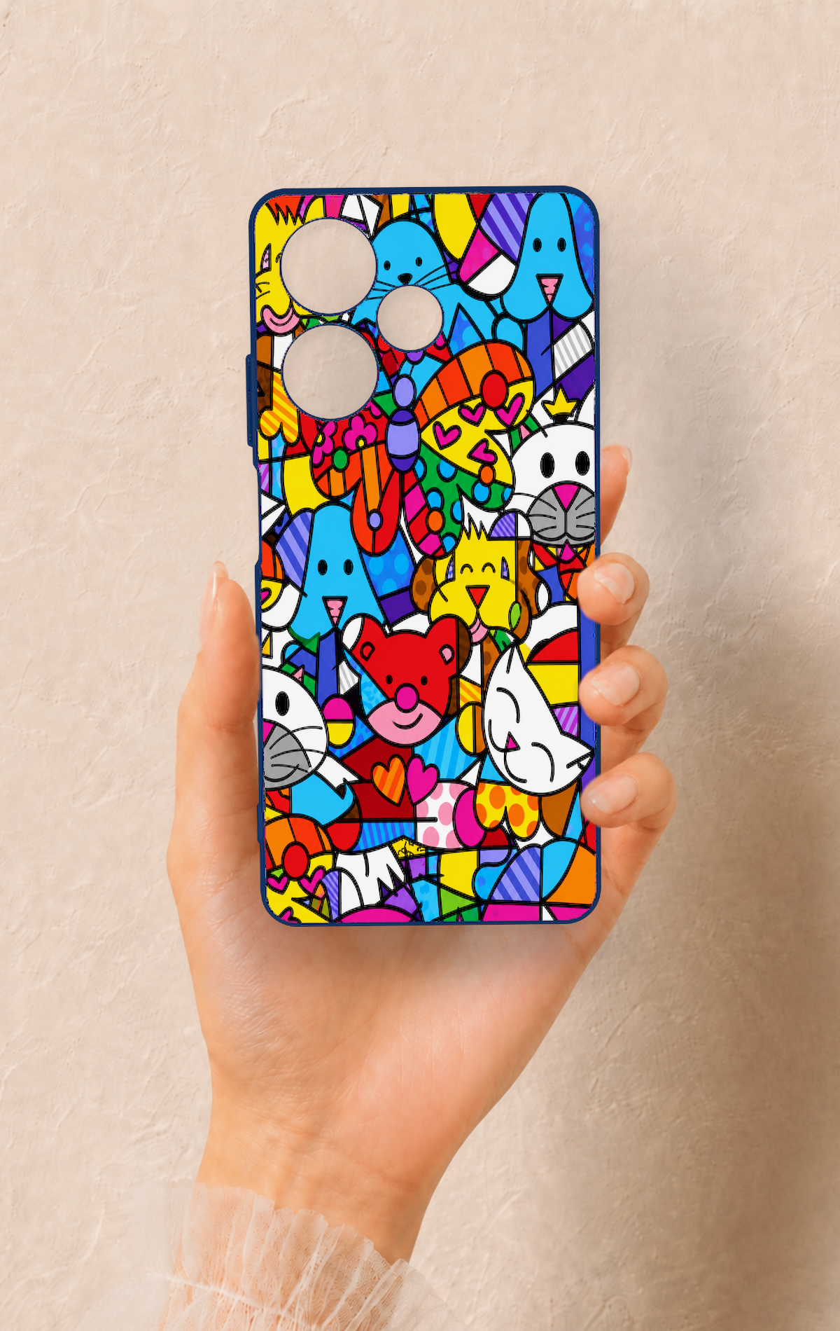 İnfinix Hot 30 Uyumlu Britto Garden Desenli Silikon Kılıf