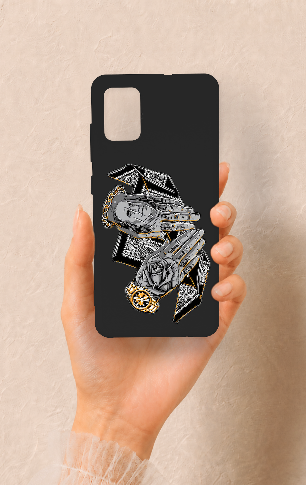 Saamsung A51 Uyumlu Self Made Desenli Silikon Kılıf