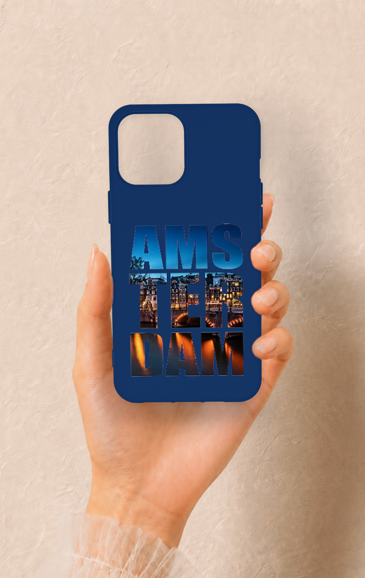 iPhone 12 Pro Max Uyumlu Amsterdam Desenli Silikon Kılıf