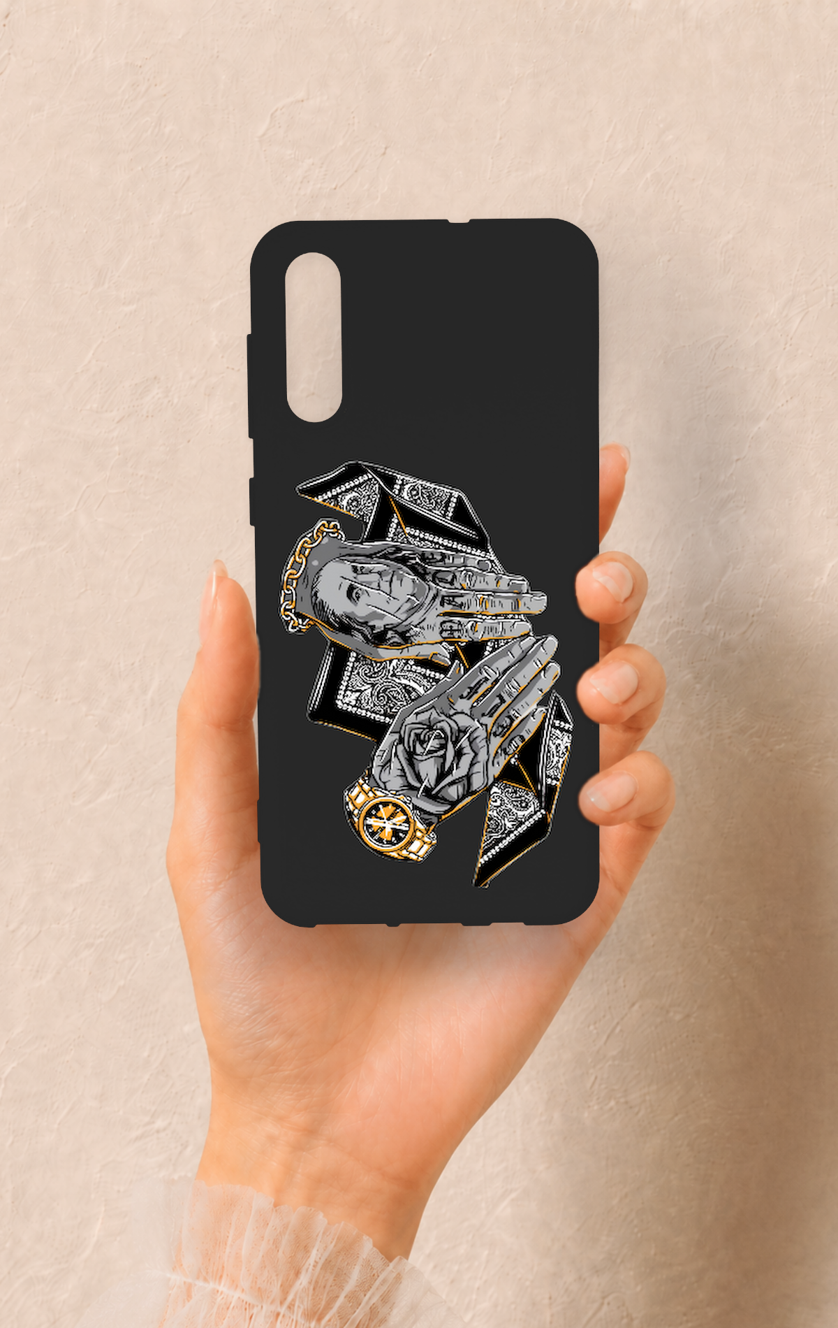 Samsung A50 Uyumlu Self Made Desenli Silikon Kılıf