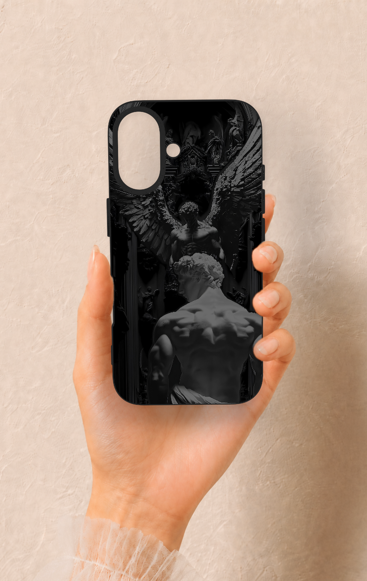 iPhone 16 Uyumlu Icarus Desenli Silikon Kılıf