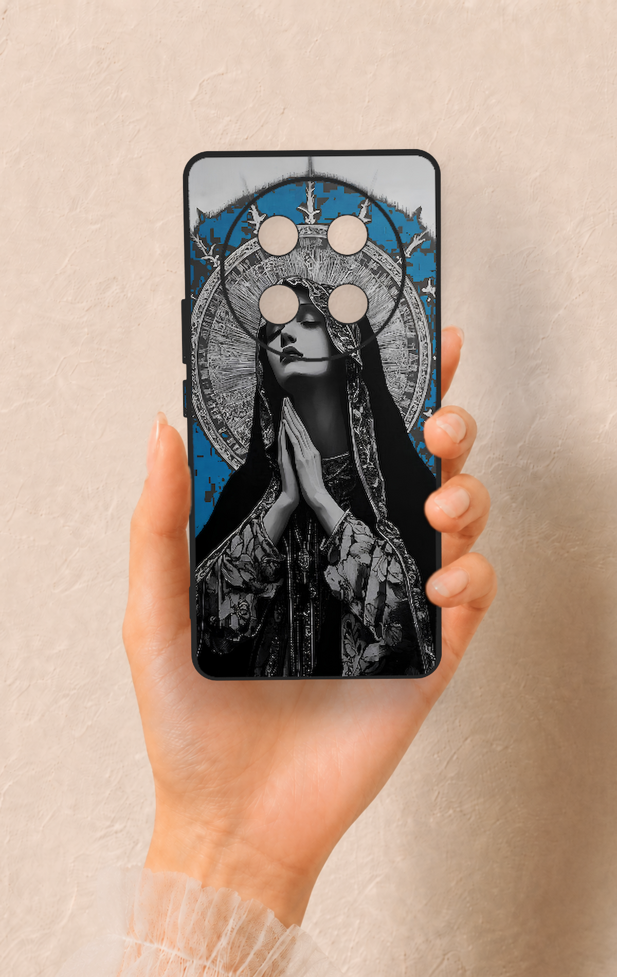Honor Magic 7 Lite 5G Uyumlu Rahibe Desenli Silikon Kılıf