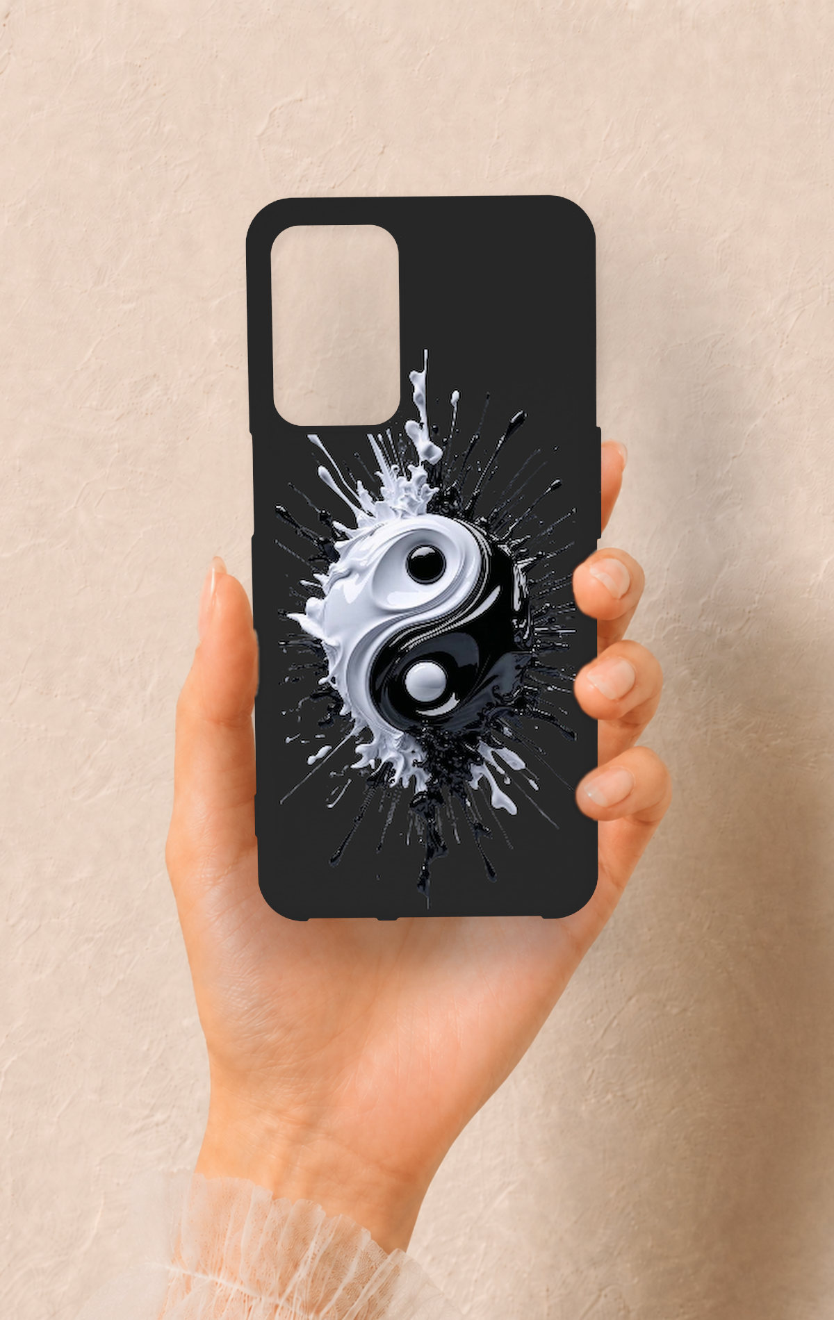 Oppo A16 Uyumlu İyi ve Kötü Desenli Silikon Kılıf