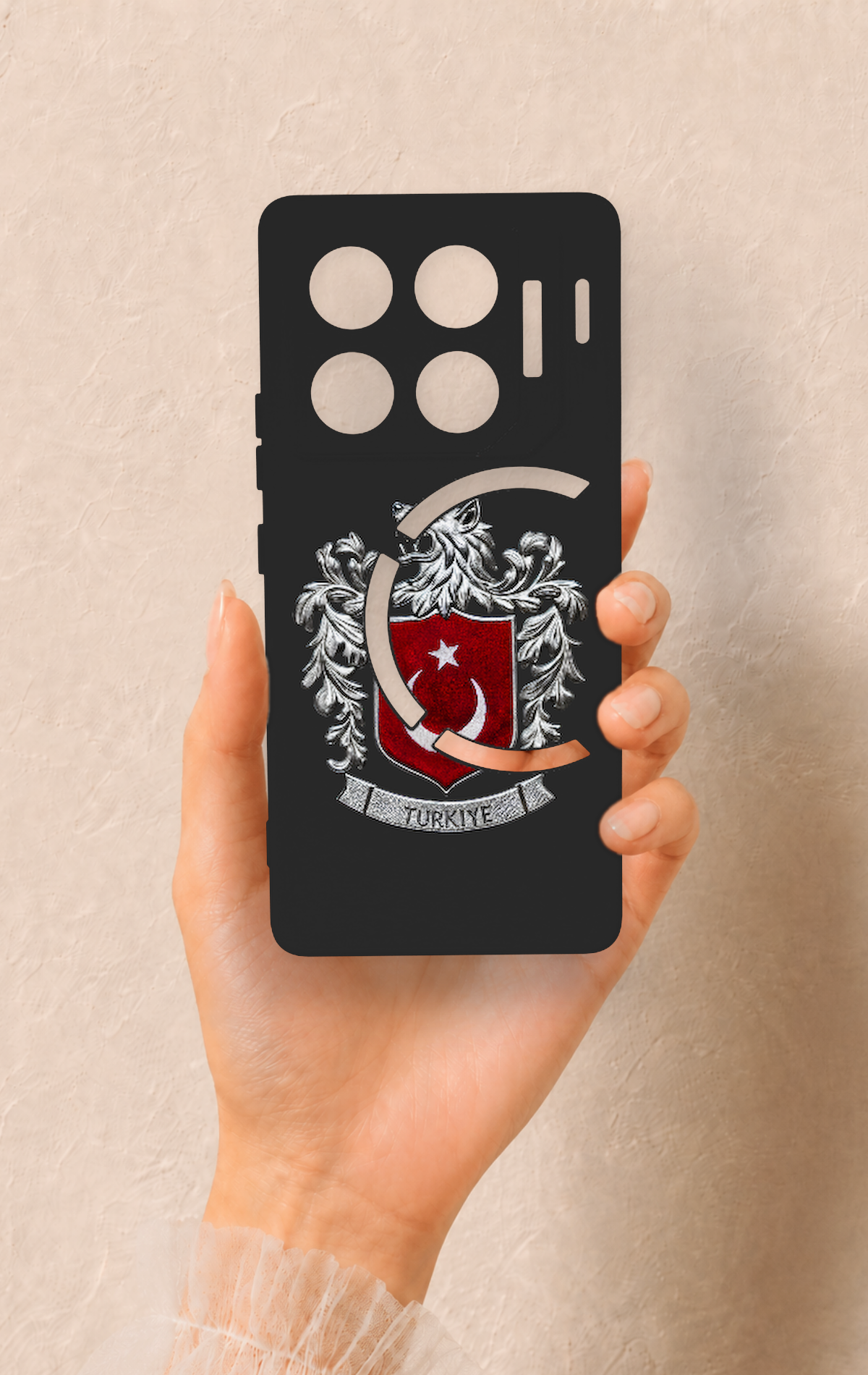 İnfinix Gt 20 Pro Uyumlu Türk Arma Desenli Silikon Kılıf