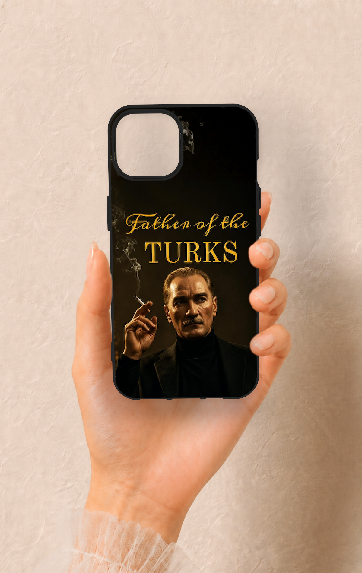 iPhone 13 Uyumlu Father Of The Turks Desenli Silikon Kılıf