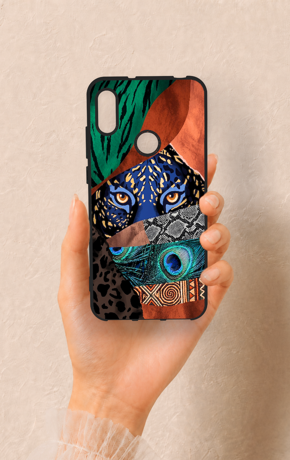 Huawei Y6 2019 Uyumlu Amazon Kaplan Desenli Silikon Kılıf