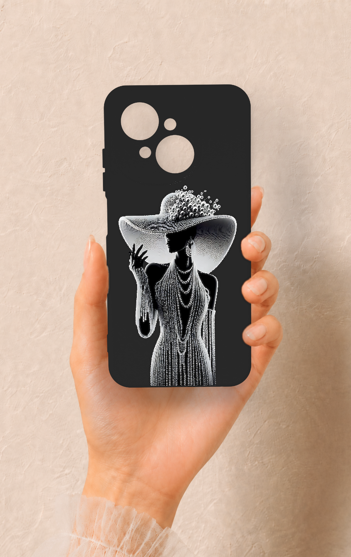 Tecno Spark Go1 Uyumlu Lady Desenli Silikon Kılıf
