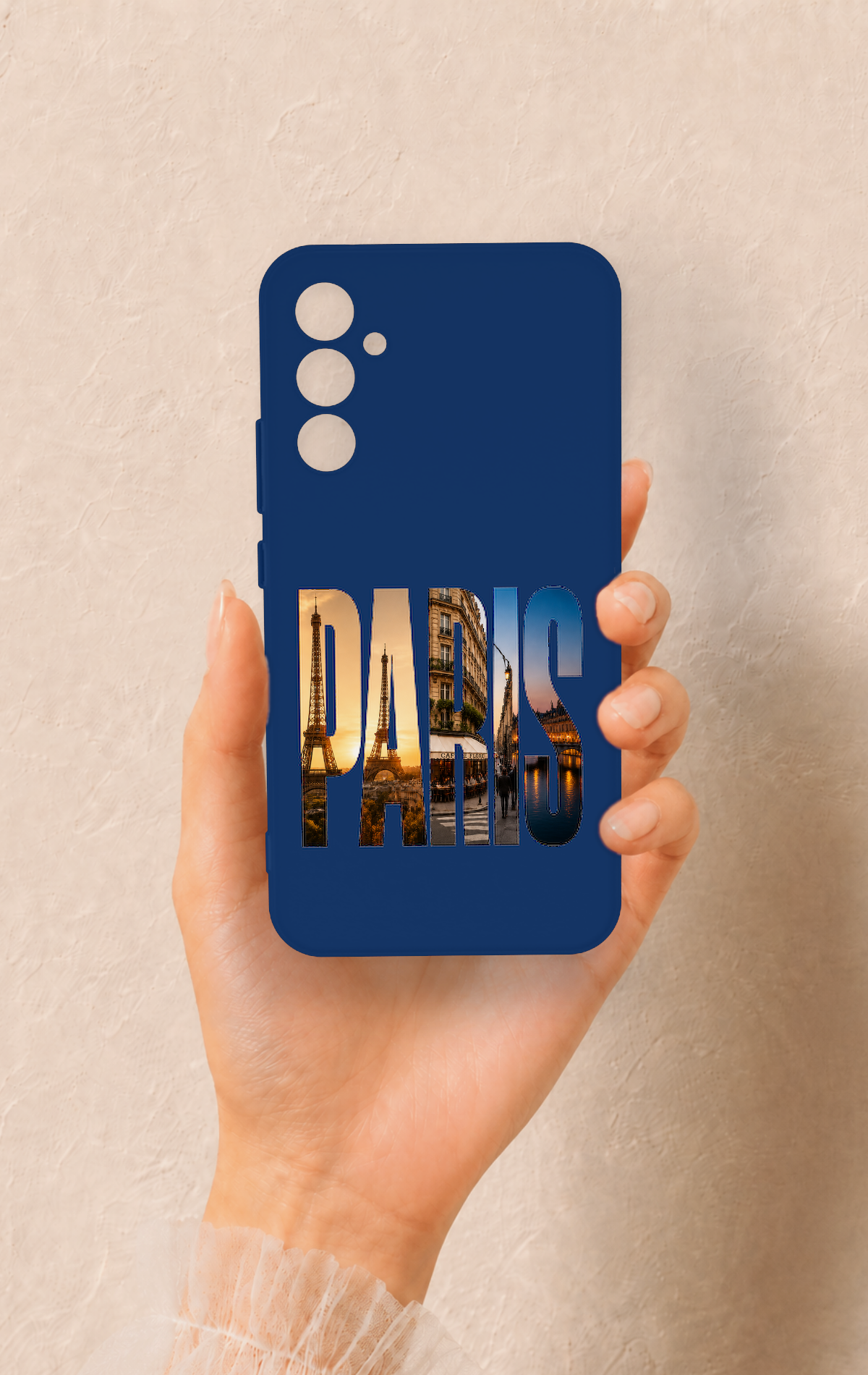 Samsung A34 Uyumlu Paris Desenli Silikon Kılıf