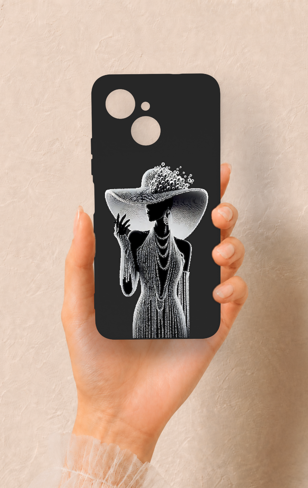 Tecno Spark 40C Uyumlu Lady Desenli Silikon Kılıf