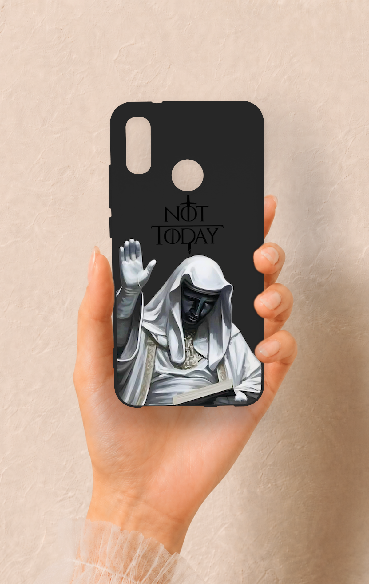 Huawei P20 Lite Uyumlu Not Today Desenli Silikon Kılıf