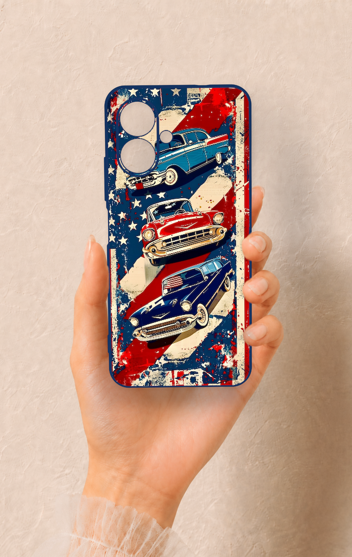 Tecno Spark Go 2 Uyumlu Amerikan Chevrolet Desenli Silikon Kılıf