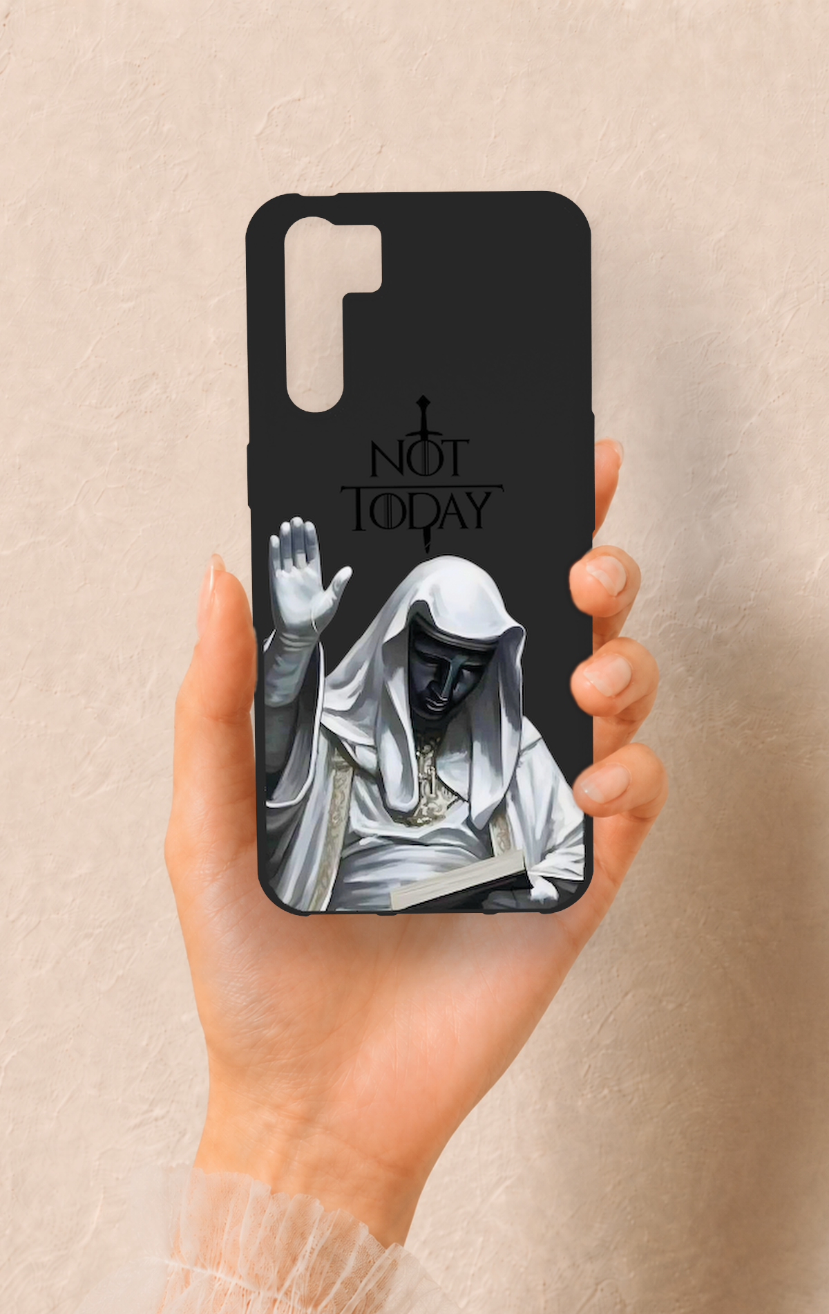 Oppo A91 Uyumlu Not Today Desenli Silikon Kılıf