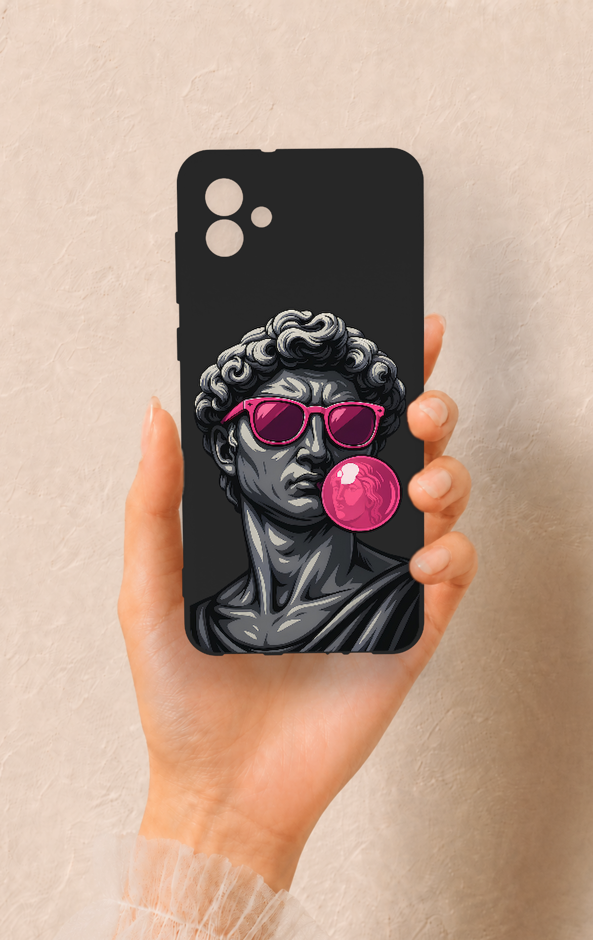 Samsung A04 Uyumlu Pop David Desenli Silikon Kılıf