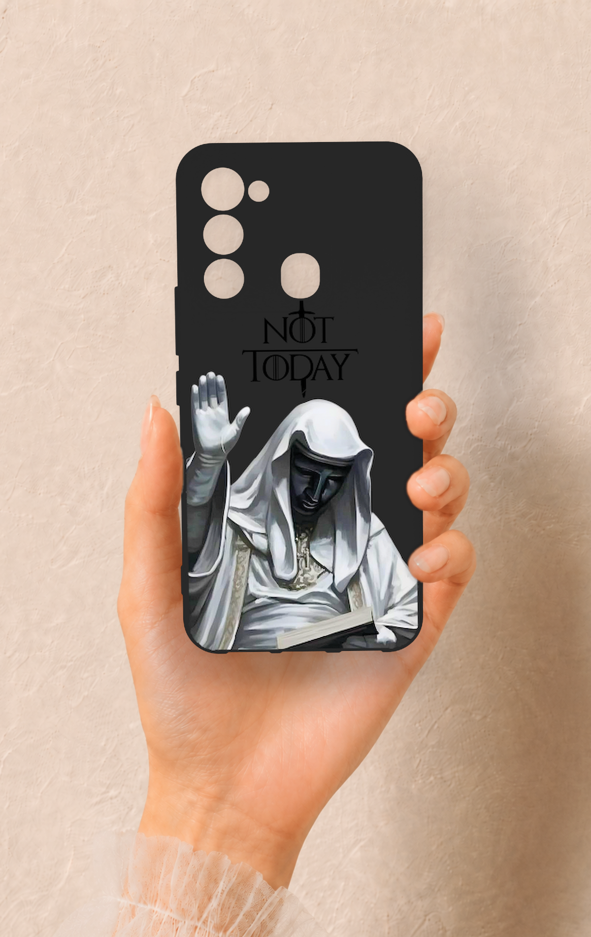 Tecno Spark 8C Uyumlu Not Today Desenli Silikon Kılıf