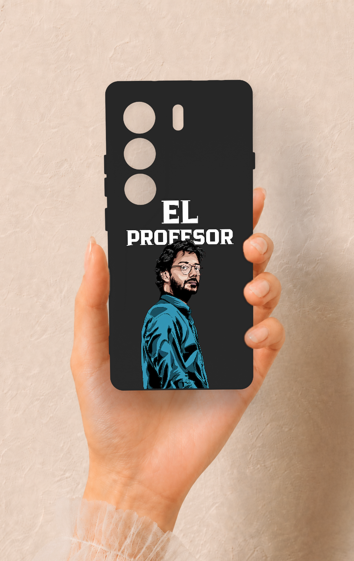 Tecno Camon 40 4G Uyumlu El Profesor Desenli Silikon Kılıf