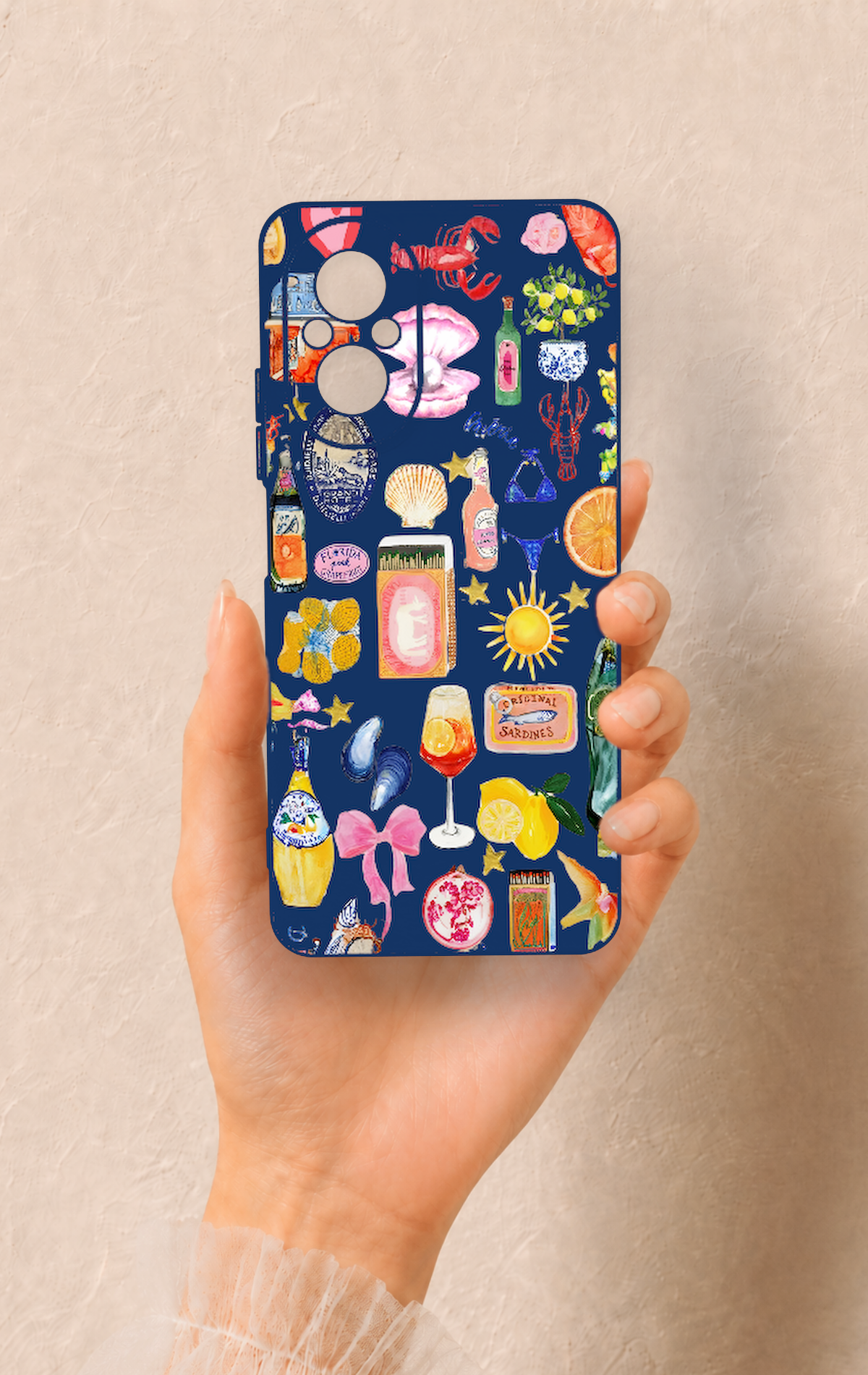 Realme 12 Lite Uyumlu Summer Desenli Silikon Kılıf