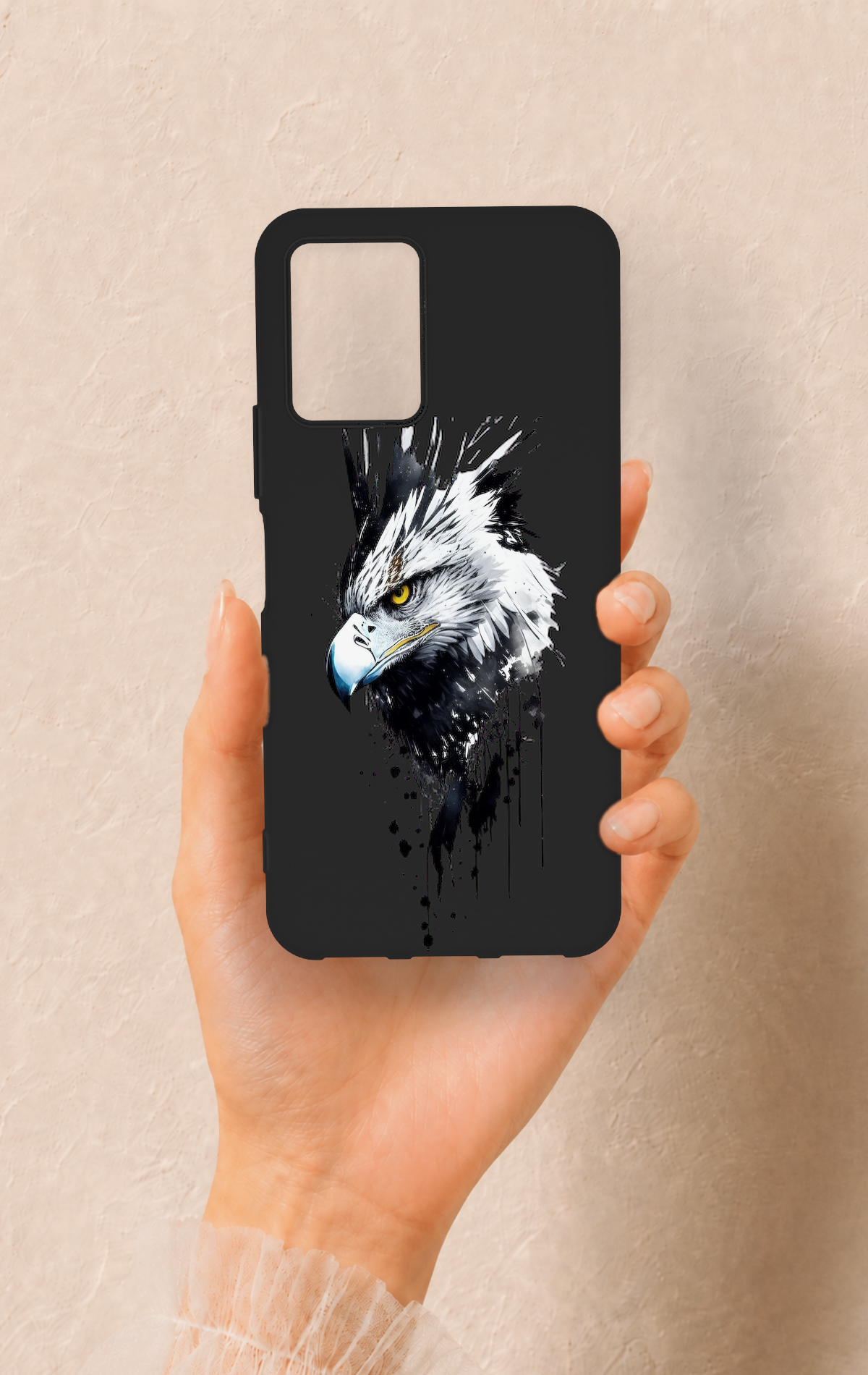 Vivo Y33S Uyumlu Bald Eagle Desenli Silikon Kılıf