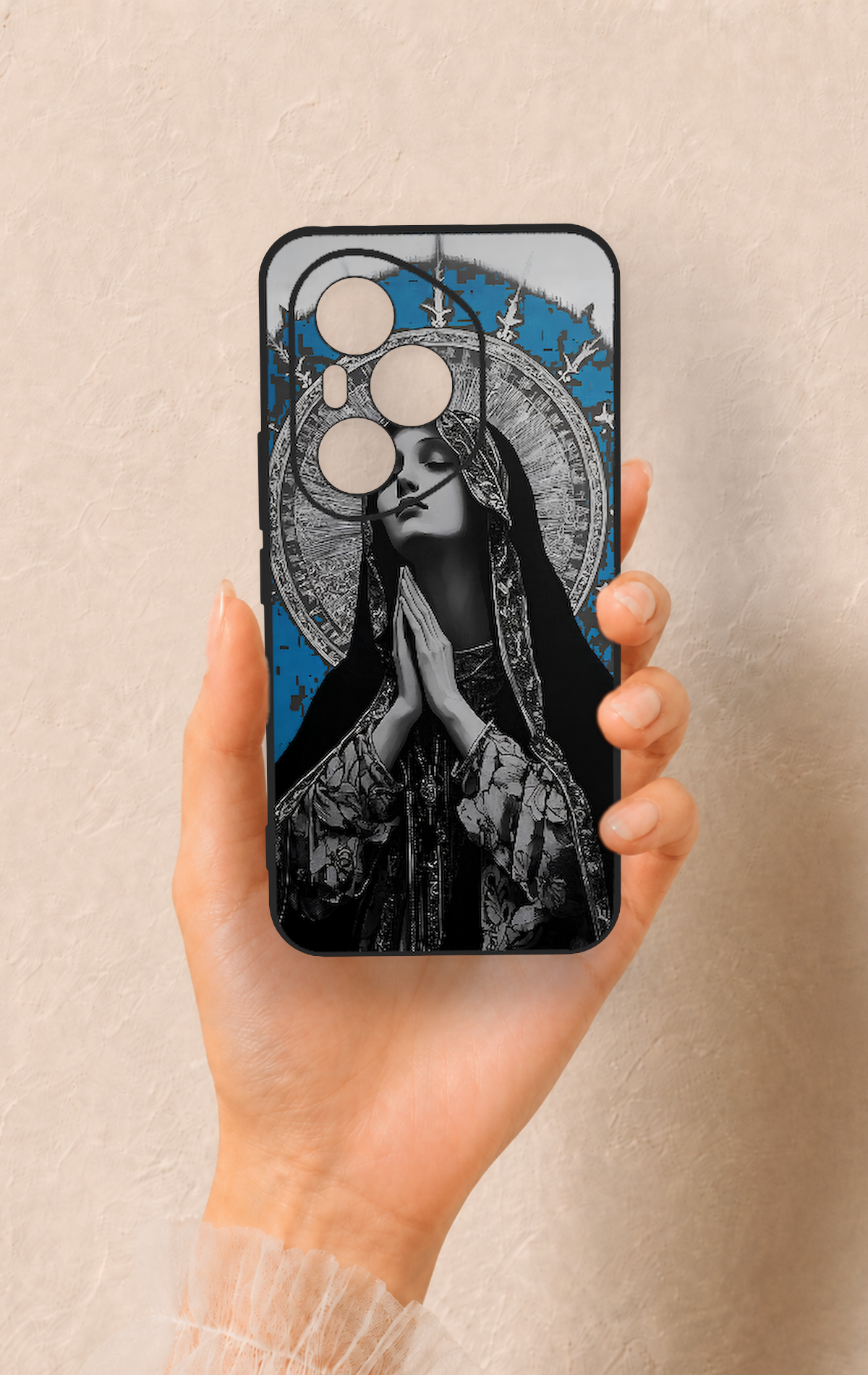 Honor 400 Pro Uyumlu Rahibe Desenli Silikon Kılıf