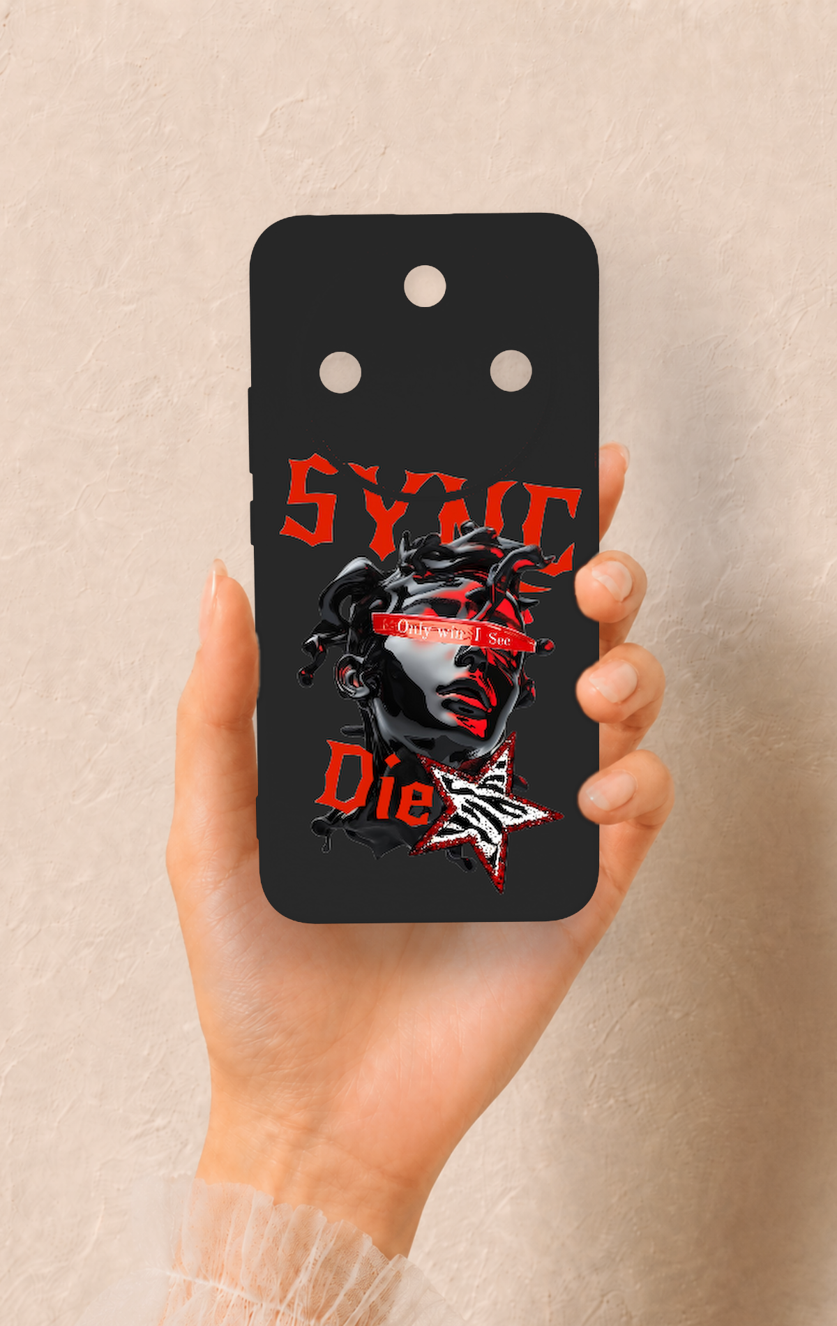 Honor Magic 8 Lite Uyumlu Sync Die Desenli Silikon Kılıf
