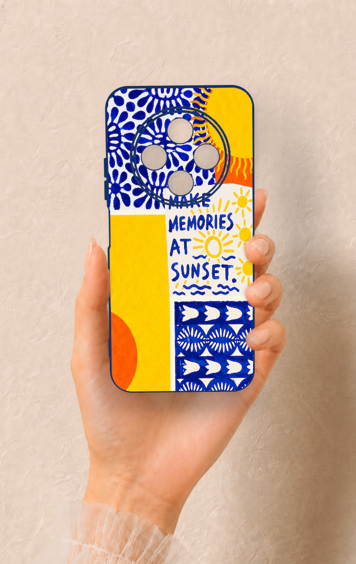 Tecno Spark 30C Uyumlu Sunset Desenli Silikon Kılıf