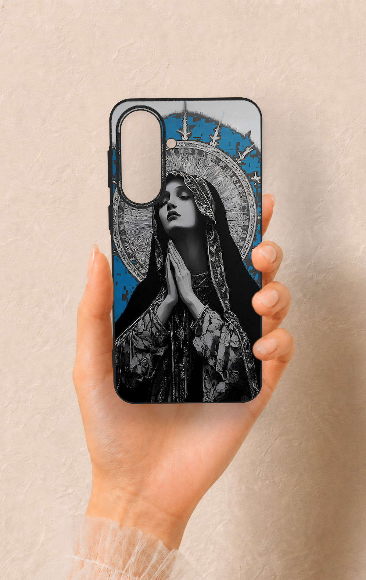 Samsung A37 Uyumlu Rahibe Desenli Silikon Kılıf