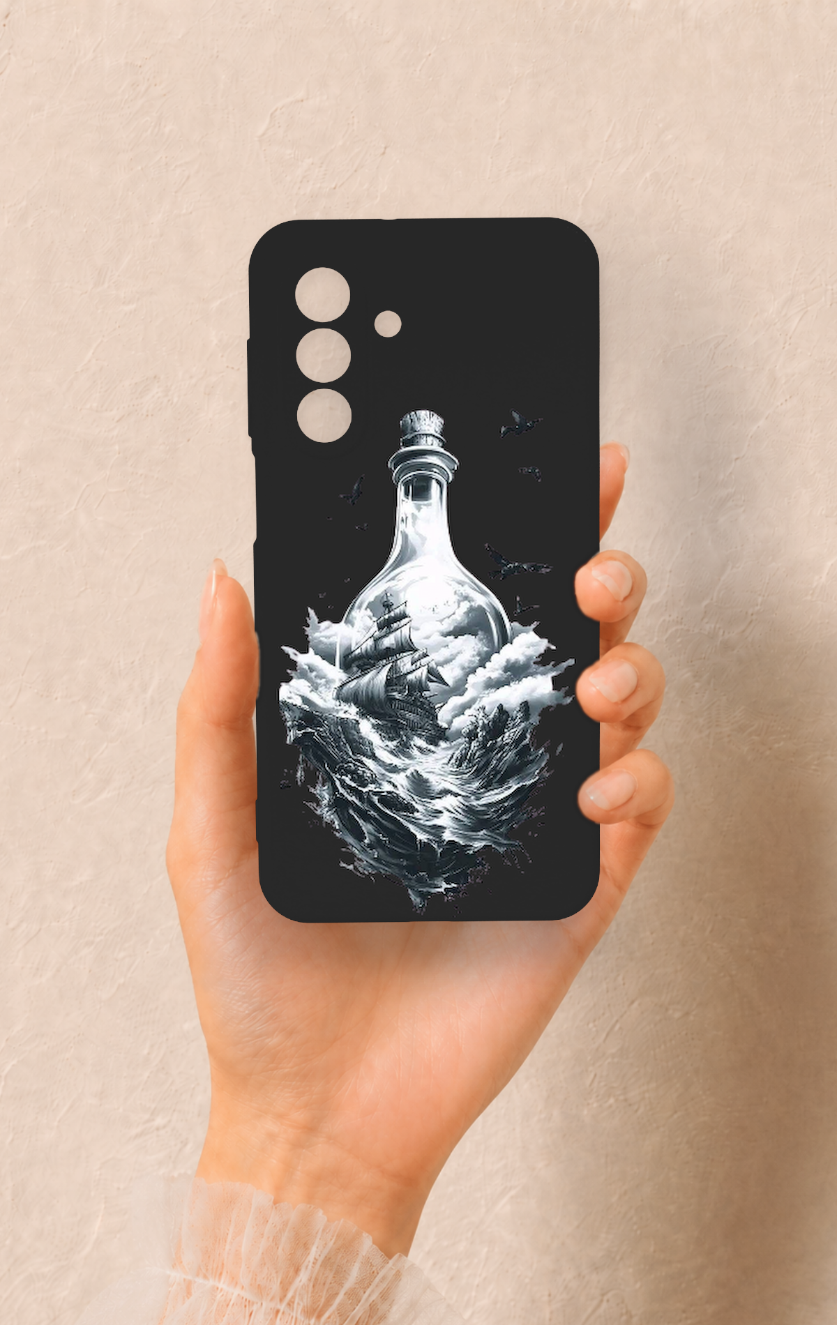 Samsung A17 Uyumlu Secret Sea Desenli Silikon Kılıf