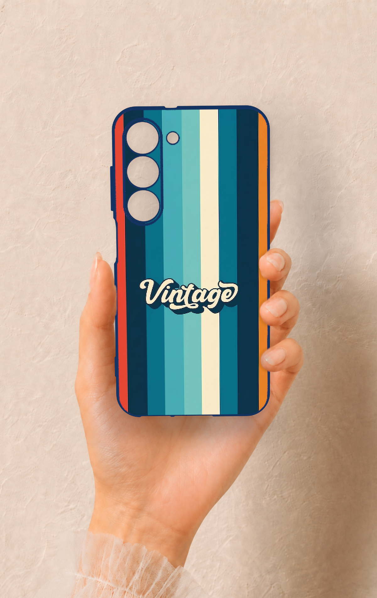 Samsung S23 Uyumlu Vintage Desenli Silikon Kılıf