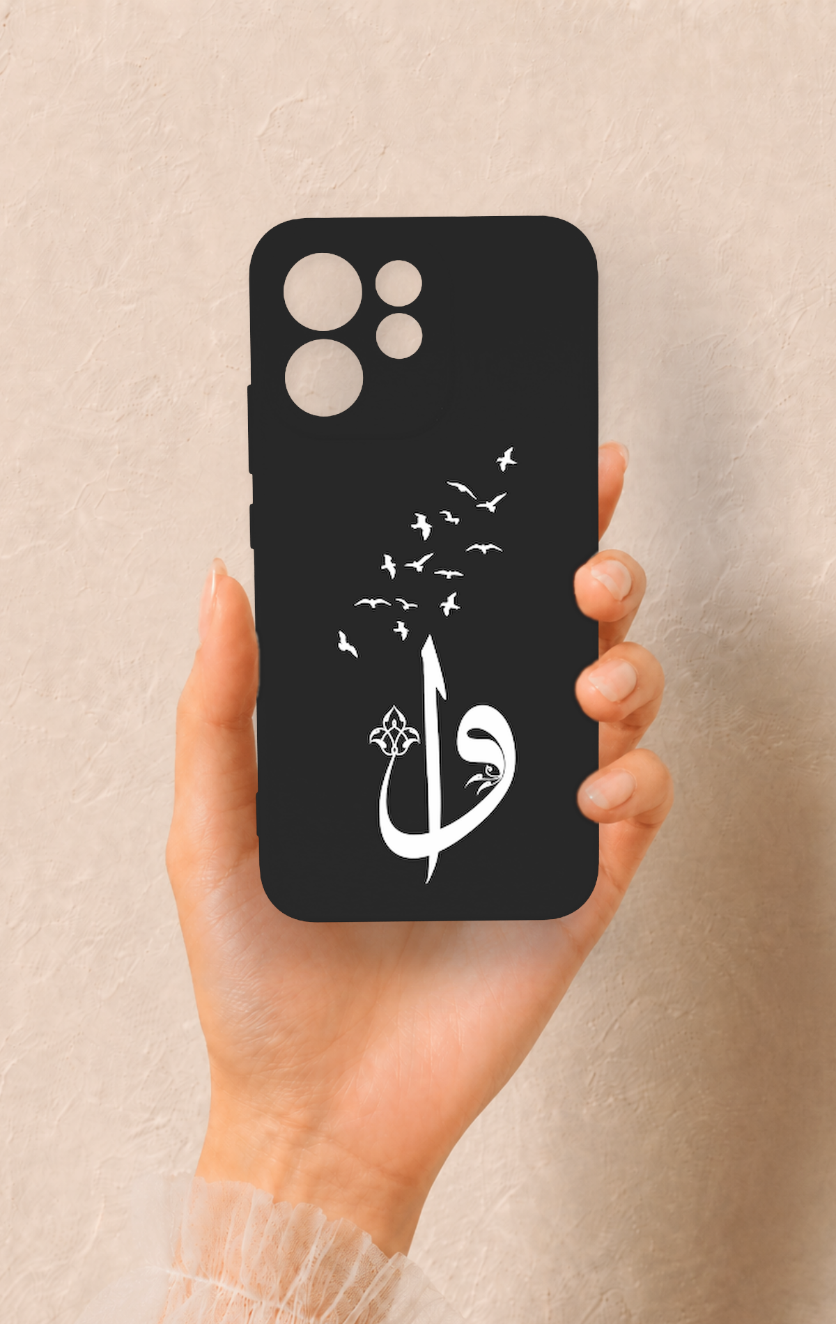 Oppo Reno 15F Uyumlu Elif Vav Desenli Silikon Kılıf