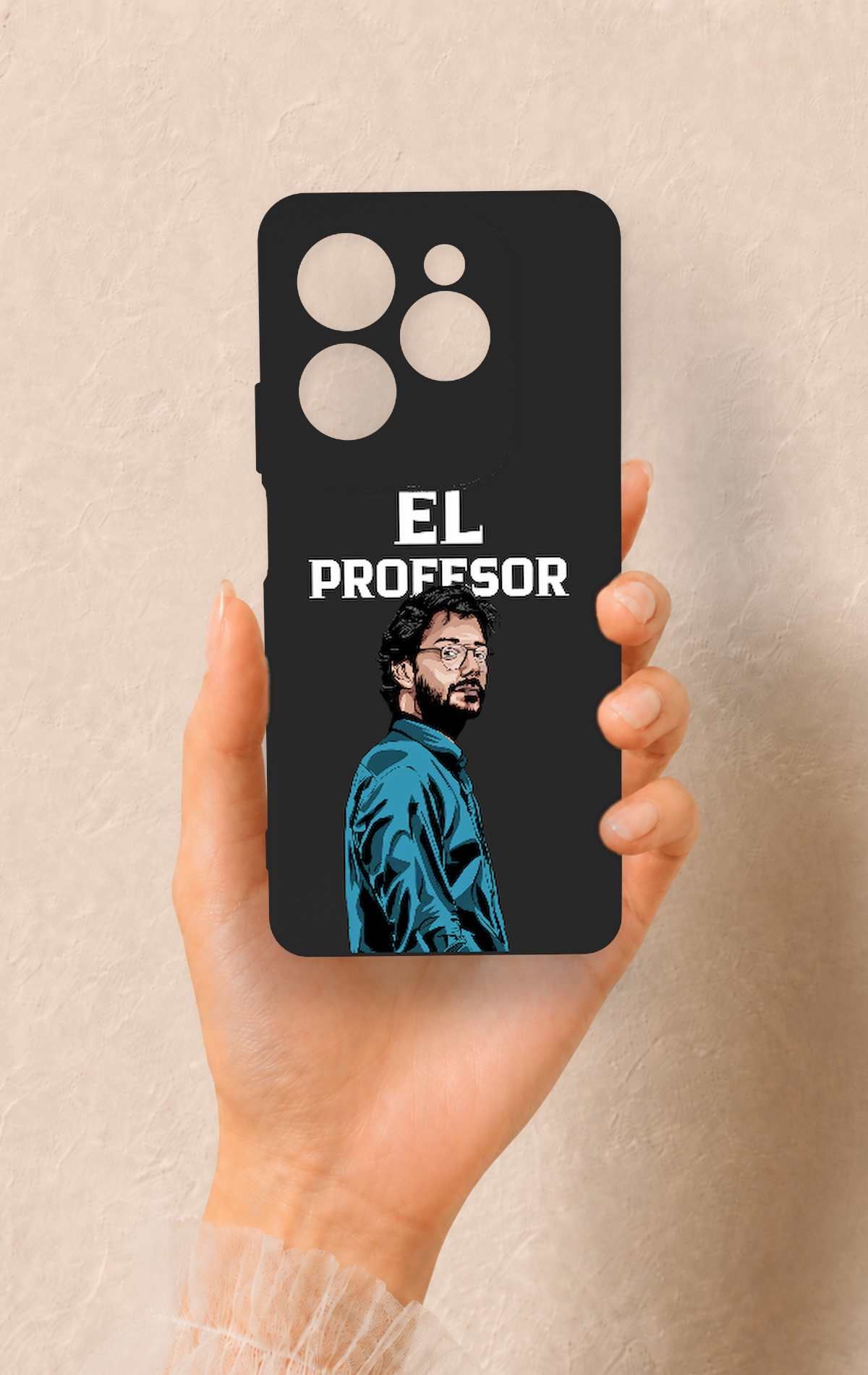 İnfinix Hot 40 Pro Uyumlu El Profesor Desenli Silikon Kılıf