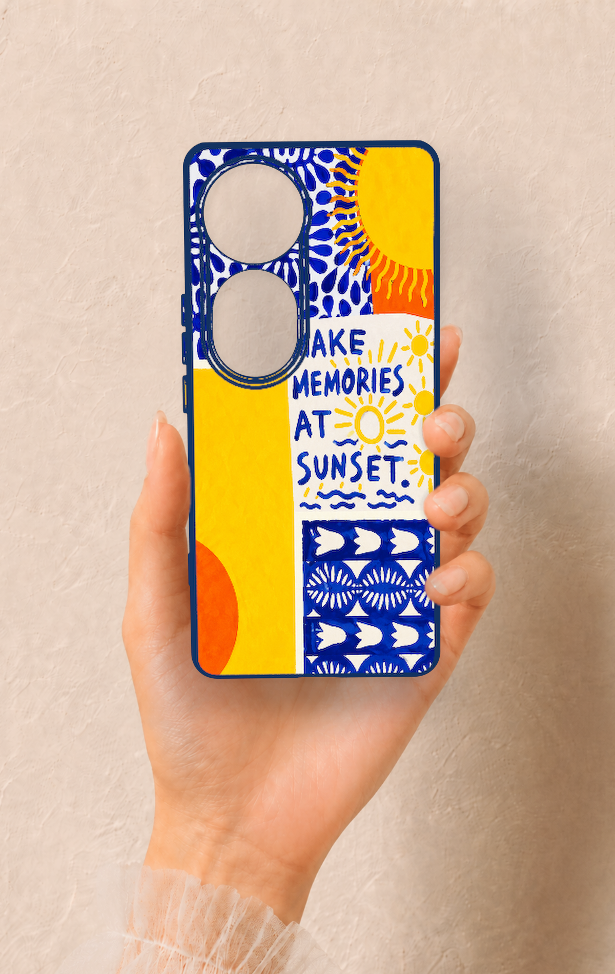 Vivo V40 Uyumlu Sunset Desenli Silikon Kılıf