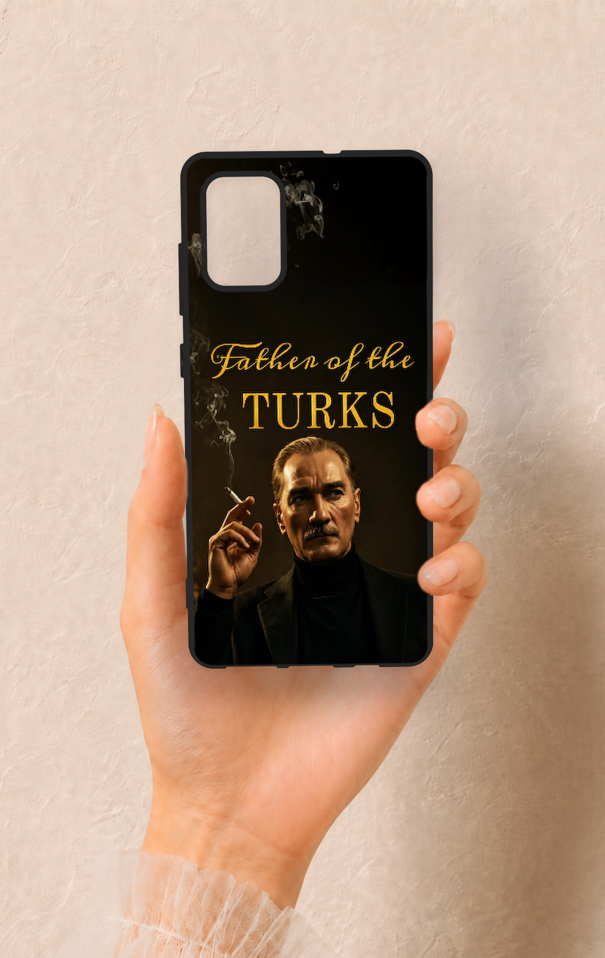 Samsung-A71 Uyumlu Father Of The Turks Desenli Silikon Kılıf