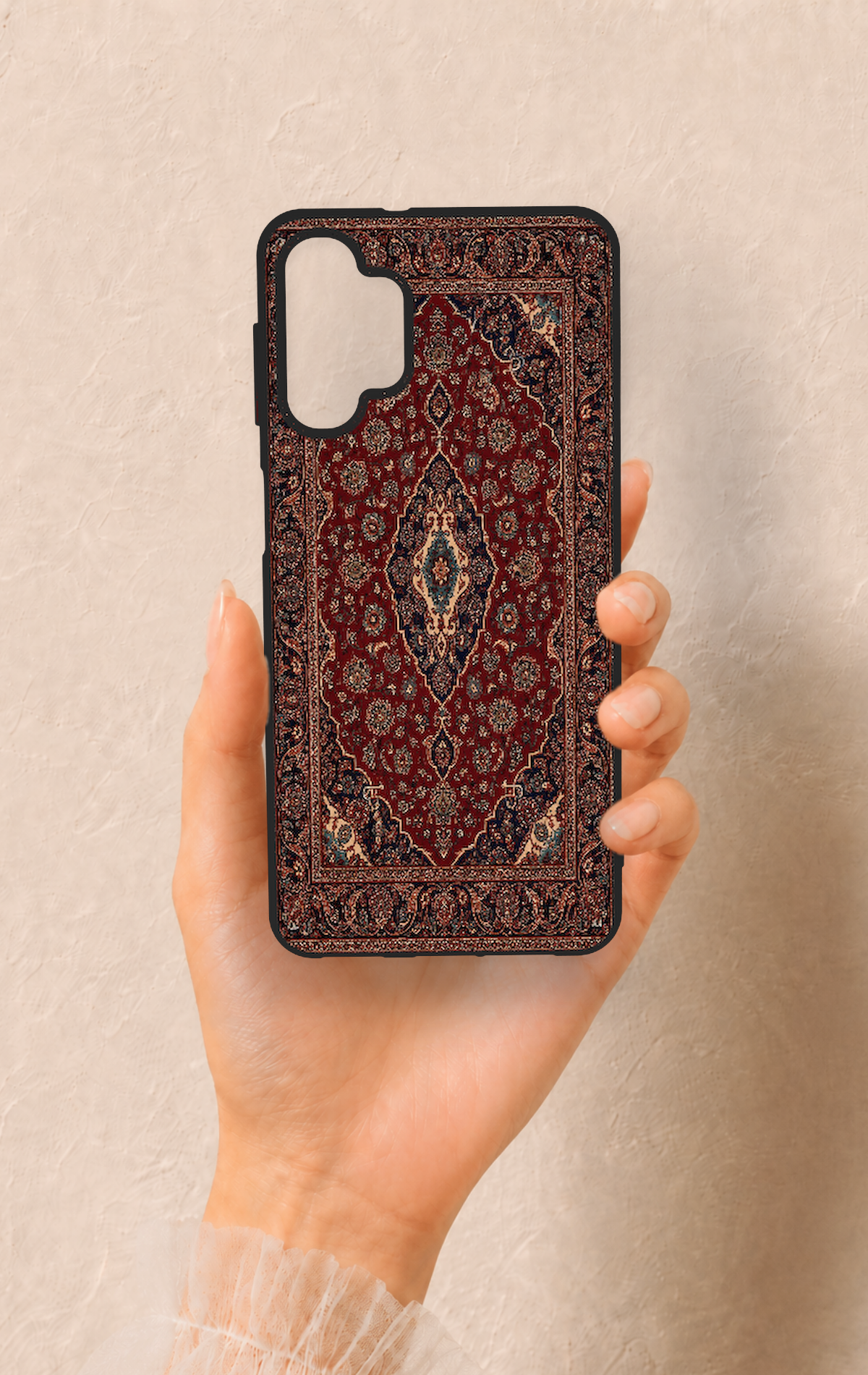 Samsung A32 Uyumlu Acem Halı Desenli Silikon Kılıf