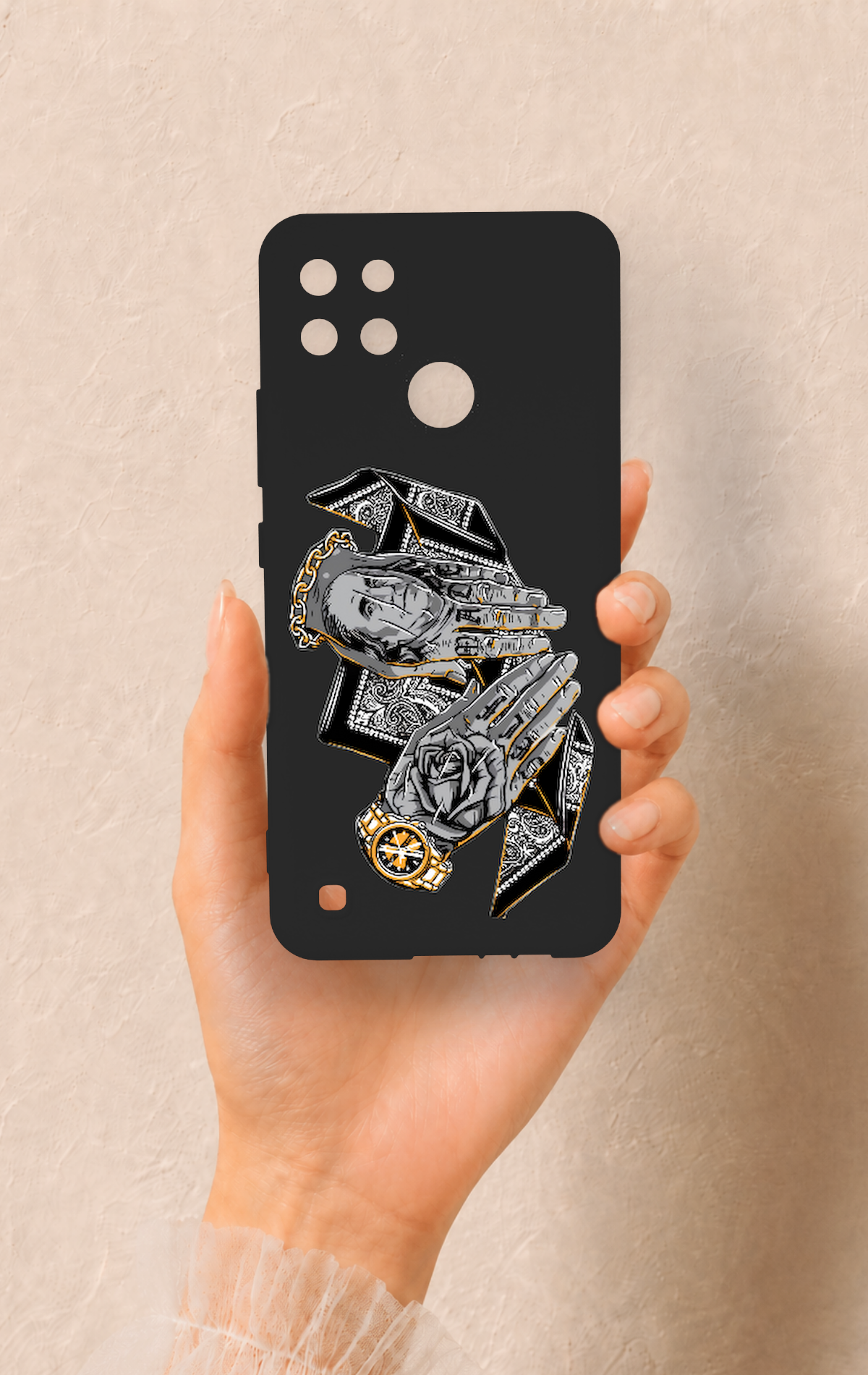 Realme C21Y Uyumlu Self Made Desenli Silikon Kılıf