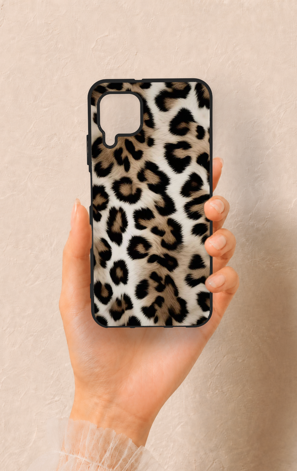 Huawei P40 Lite Uyumlu Leopar Derisi Desenli Silikon Kılıf