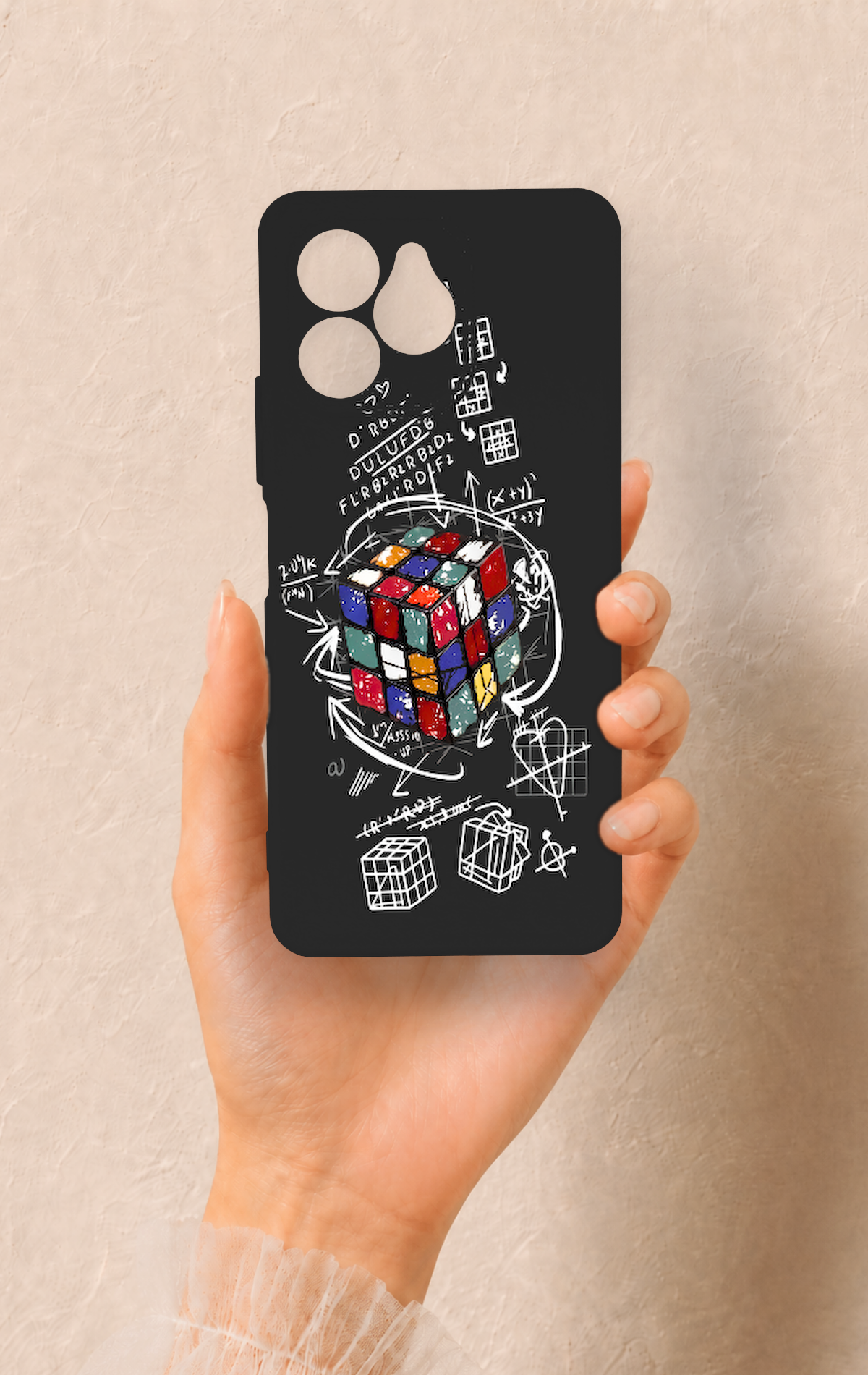 Omix x6 Uyumlu Rubik Küb Desenli Silikon Kılıf