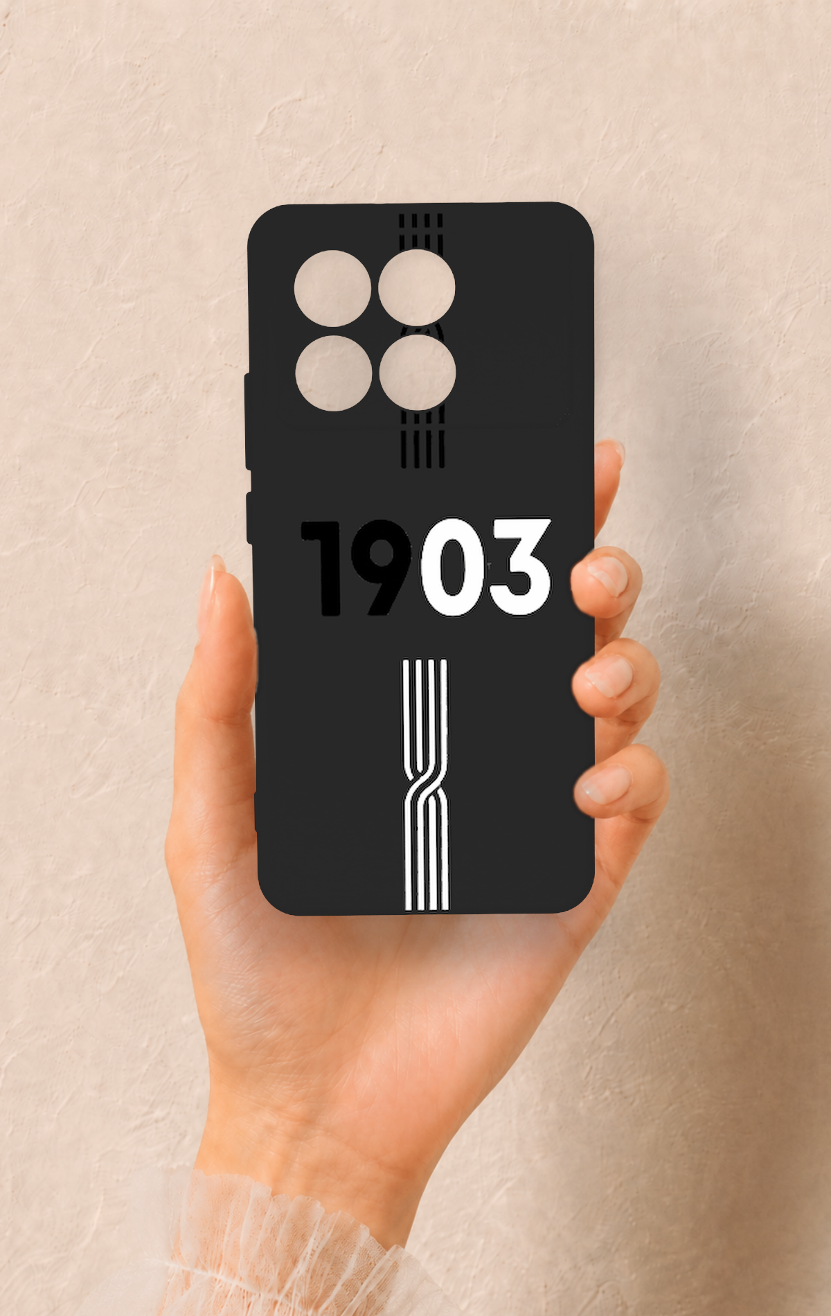 Poco X6 Pro Uyumlu 1903 Kemer Desenli Silikon Kılıf