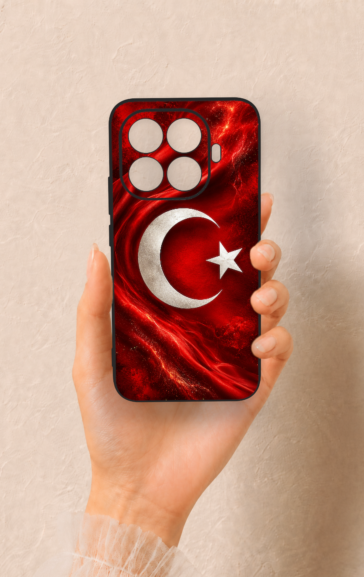 Mi 15T PRO Uyumlu Türk Bayrağı Desenli Silikon Kılıf