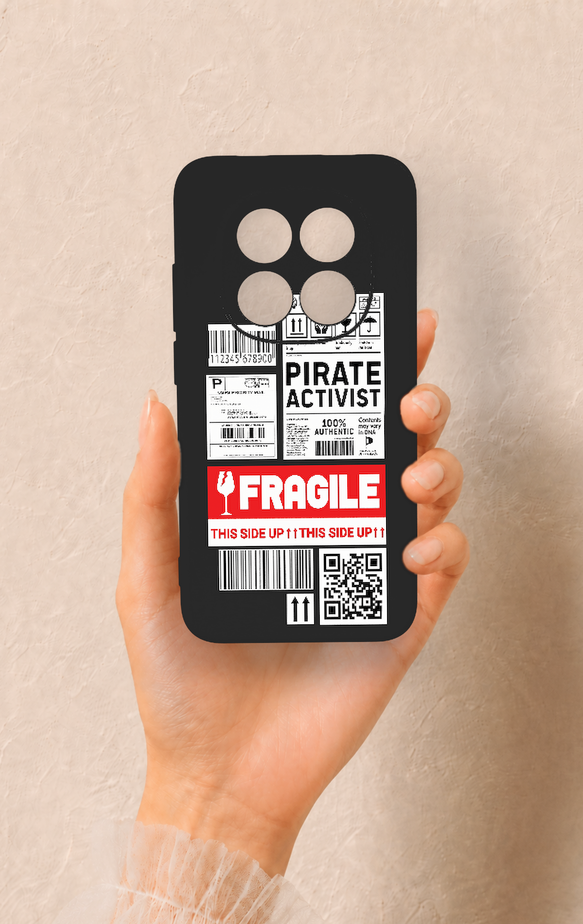 Redmi Note 15 Pro 5G Uyumlu Fragile Desenli Silikon Kılıf