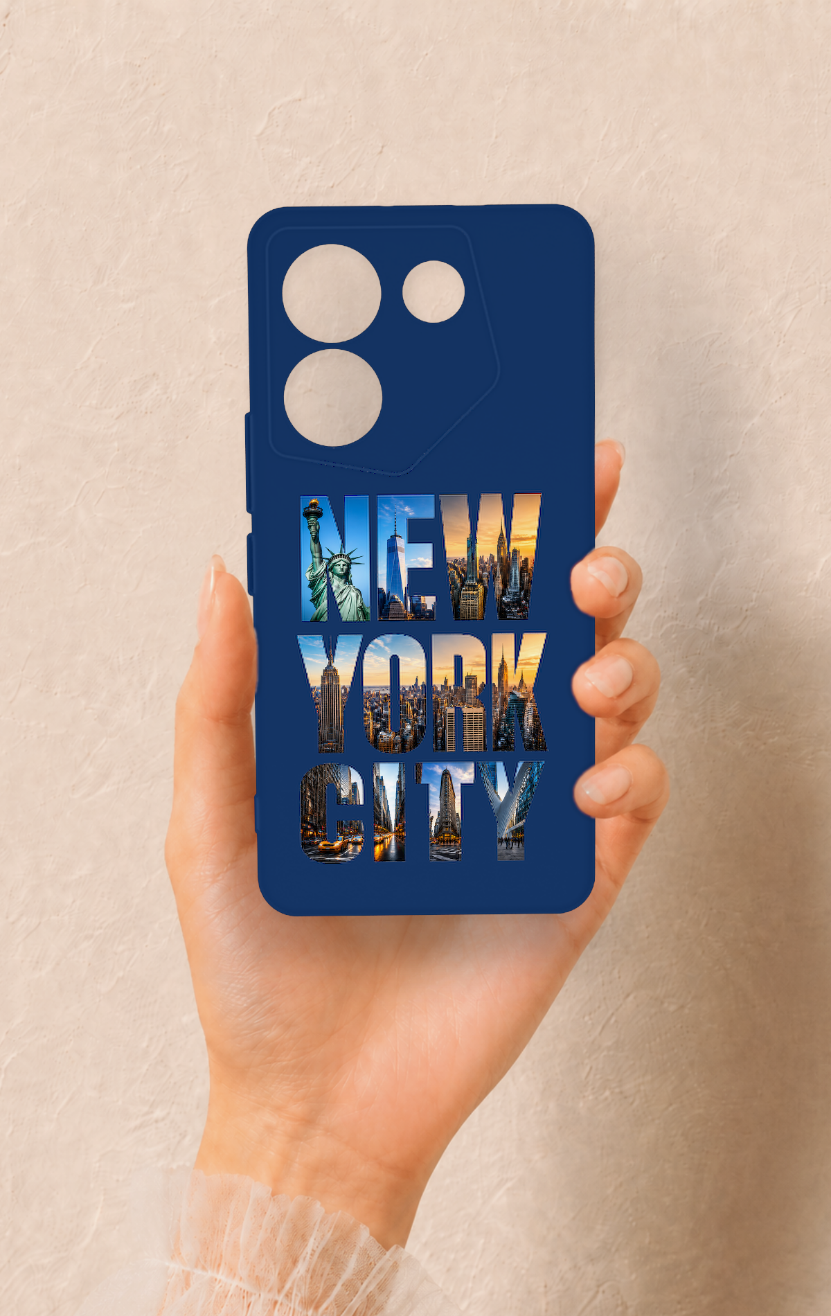 Tecno Camon 20 Pro Uyumlu New York City Desenli Silikon Kılıf