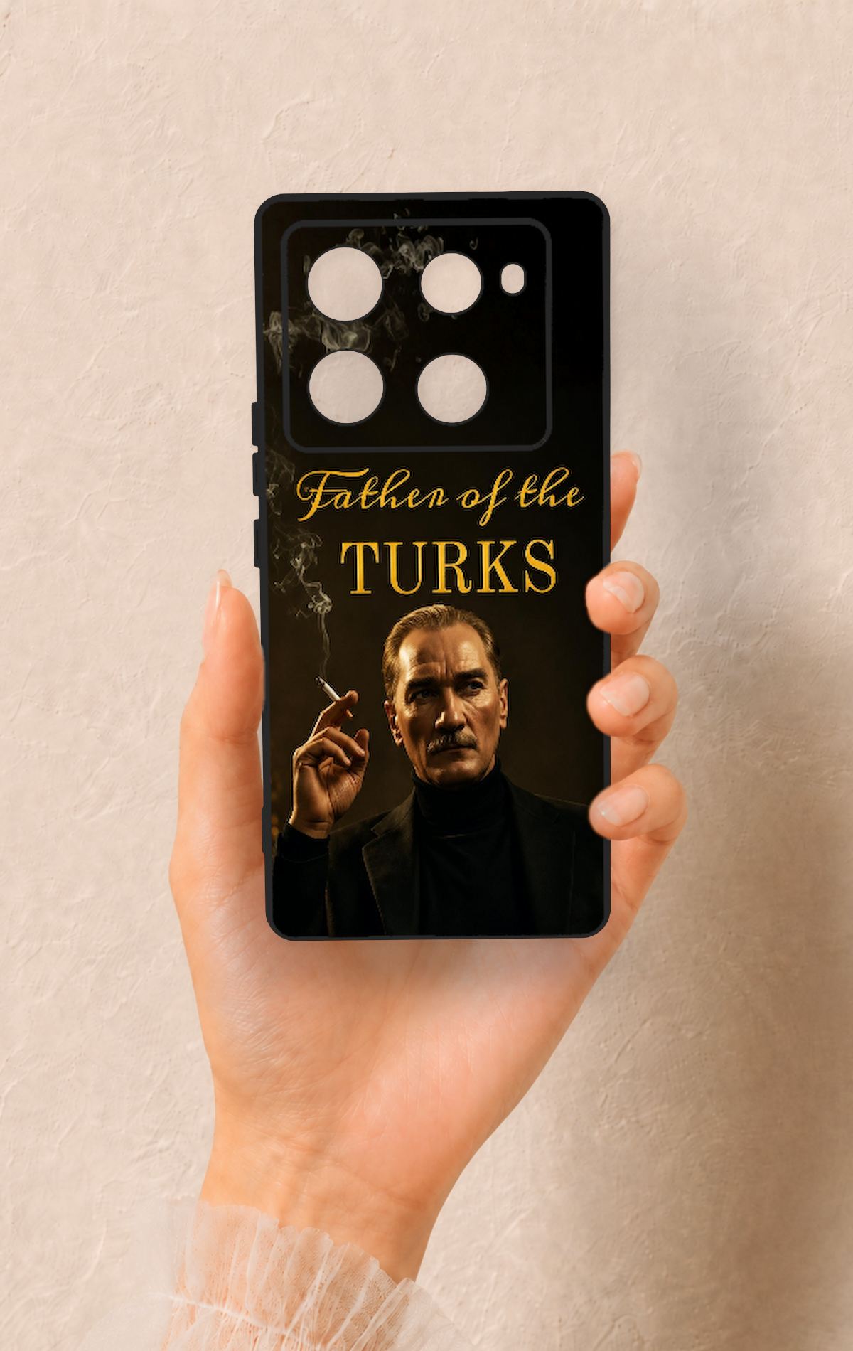 İnfinix Note 40 Pro Uyumlu Father Of The Turks Desenli Silikon Kılıf