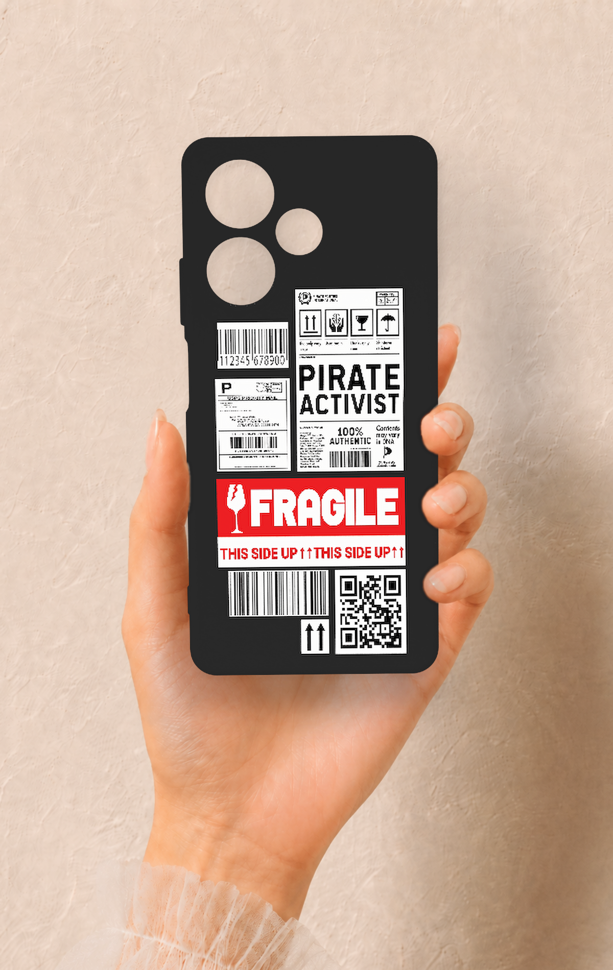 İnfinix Hot 30 Uyumlu Fragile Desenli Silikon Kılıf