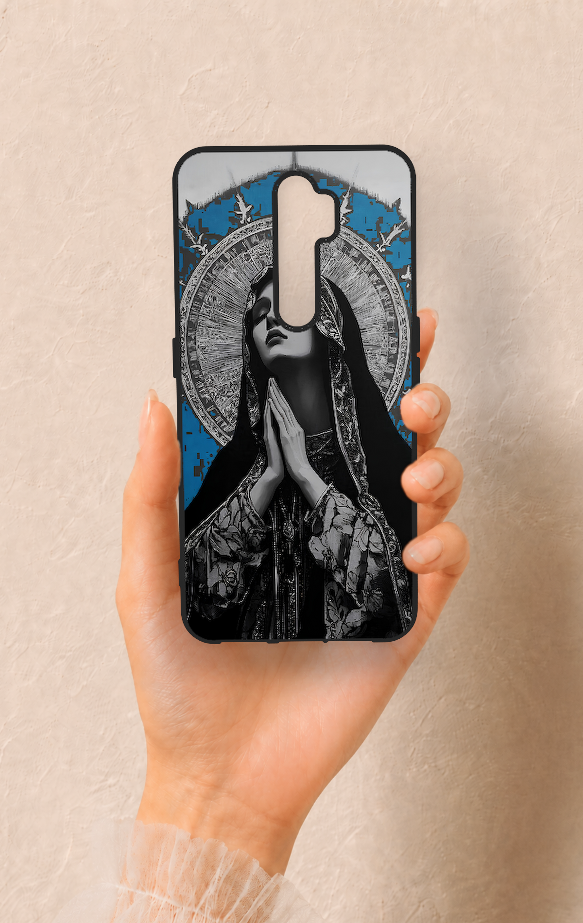 Oppo A9 2020 Uyumlu Rahibe Desenli Silikon Kılıf