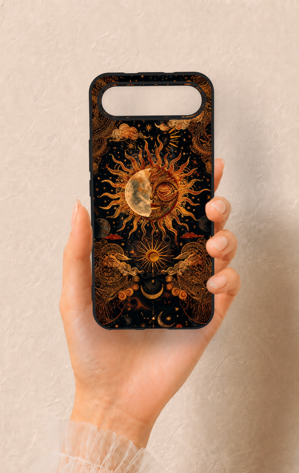 Tecno Spark Slim Uyumlu Mistik Güneş Desenli Silikon Kılıf